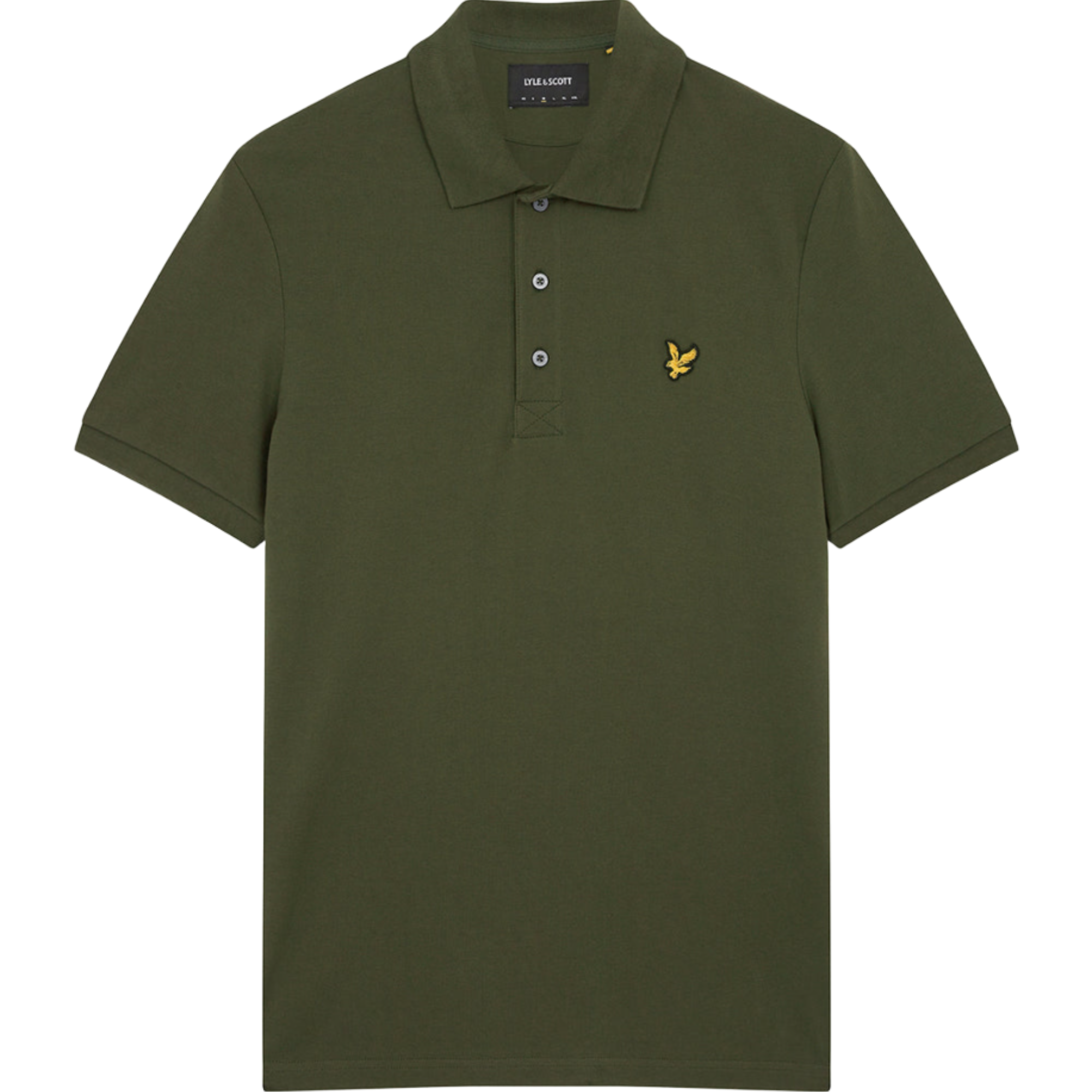 Product image 4 of 4 of Lyle & Scott Men's Essential Plain Polo Shirt - Olive