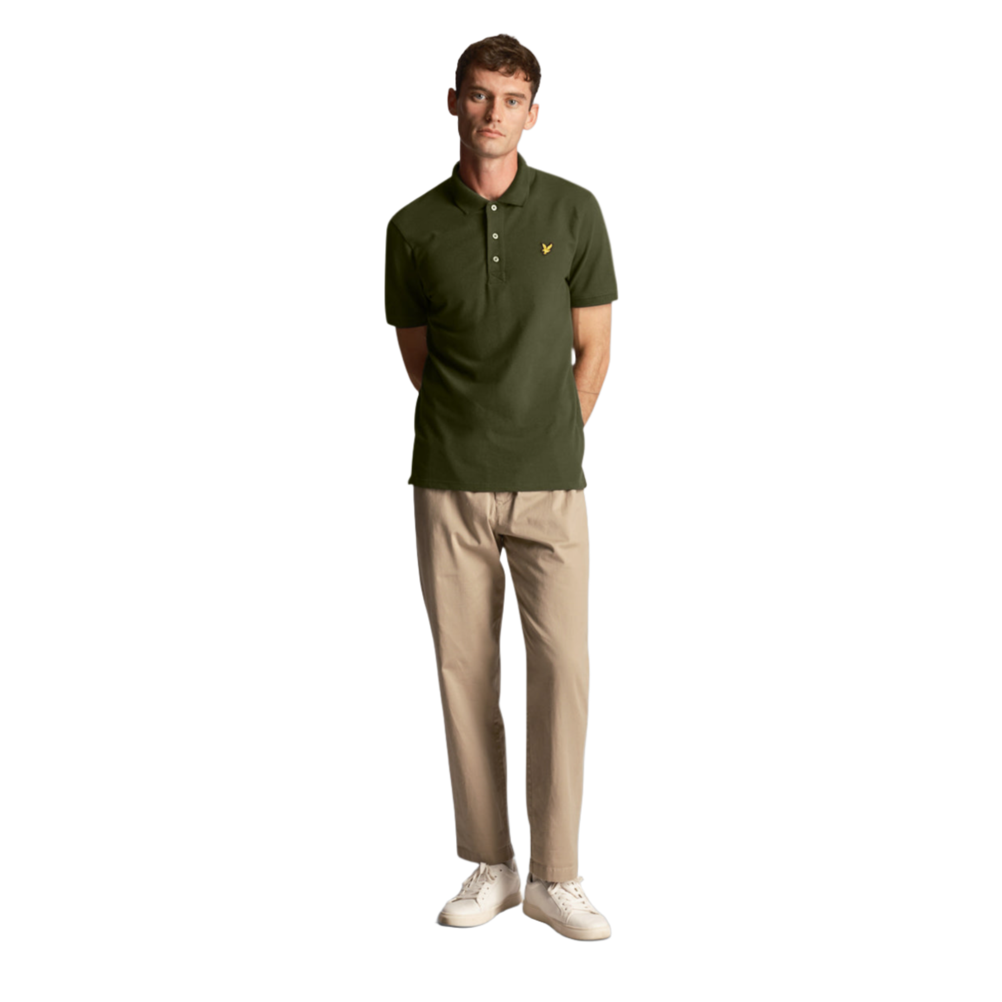 Product image 1 of 4 of Lyle & Scott Men's Essential Plain Polo Shirt - Olive