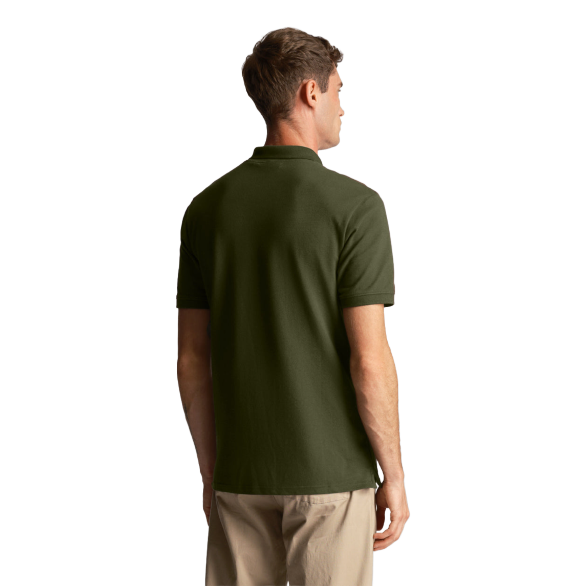 Product image 2 of 4 of Lyle & Scott Men's Essential Plain Polo Shirt - Olive