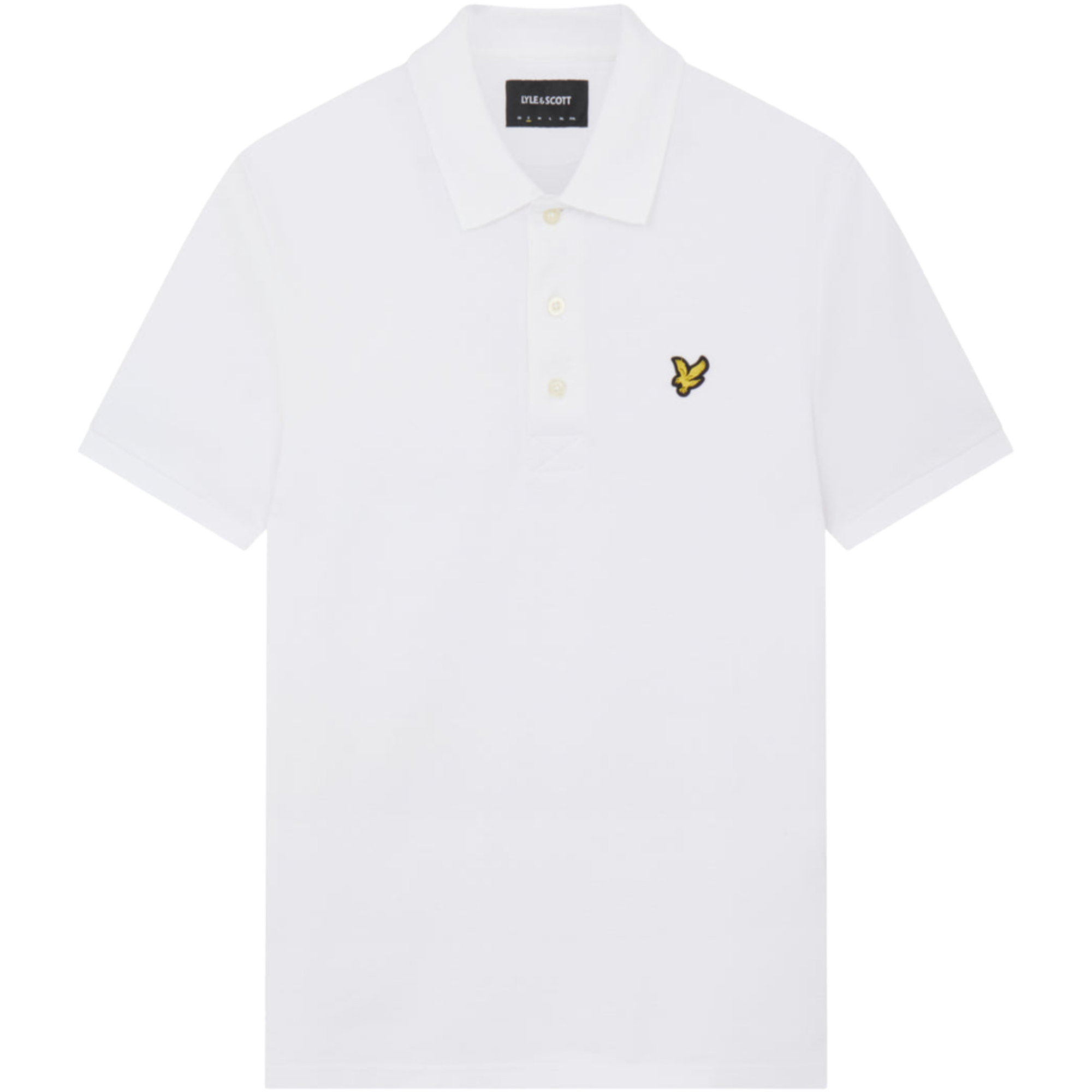 Product image 5 of 5 of Lyle & Scott Men's Essential Plain Polo Shirt - White