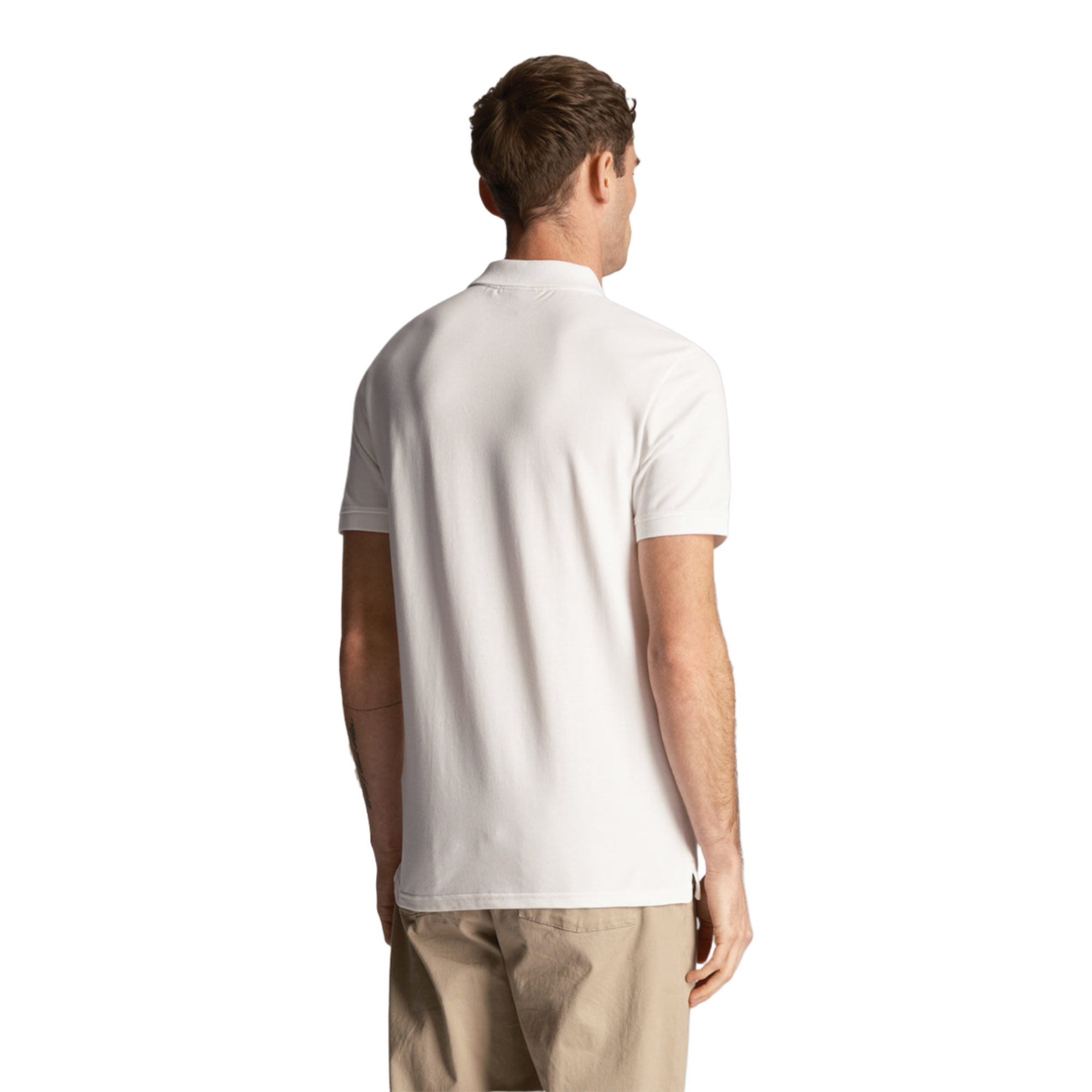 Product image 2 of 5 of Lyle & Scott Men's Essential Plain Polo Shirt - White