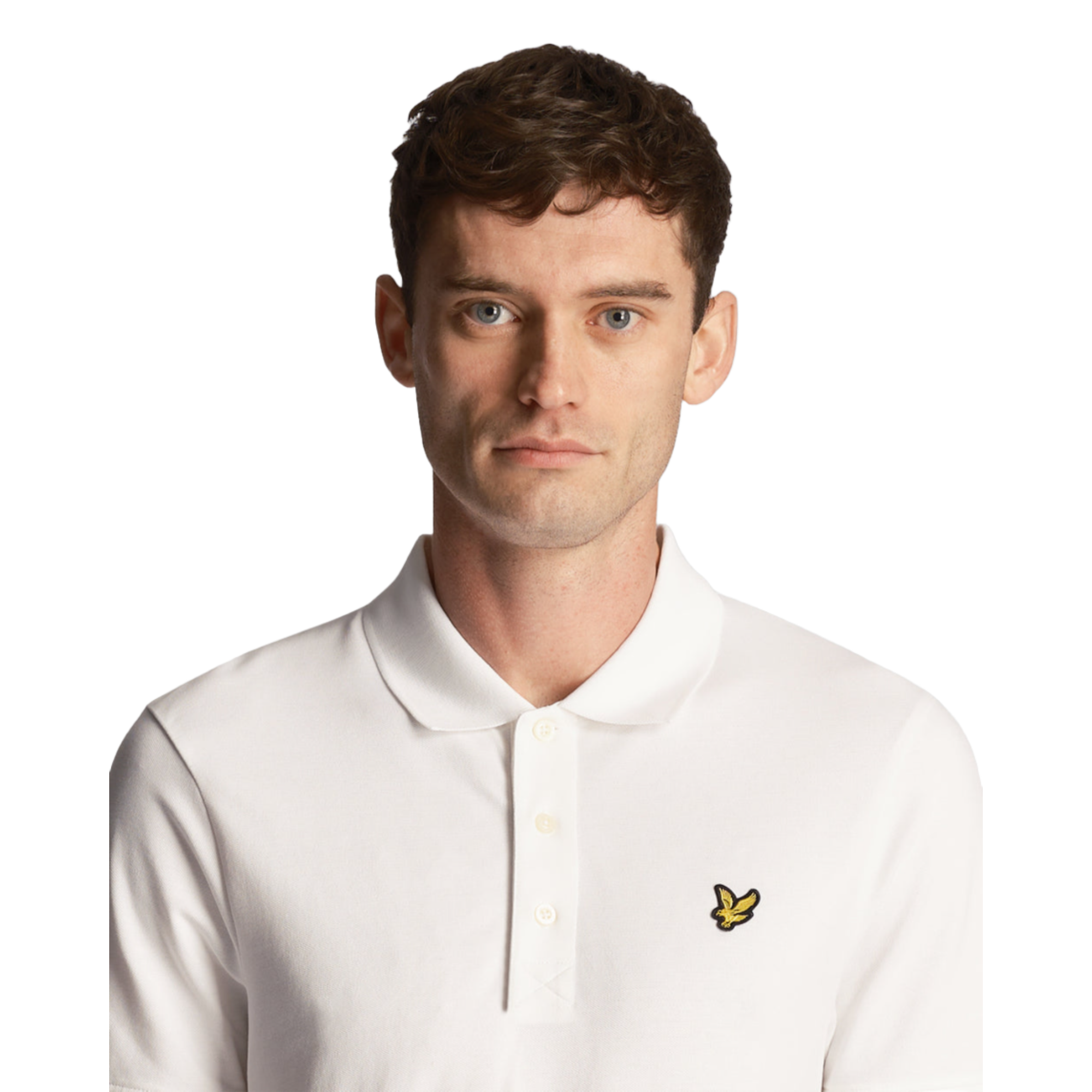 Product image 4 of 5 of Lyle & Scott Men's Essential Plain Polo Shirt - White