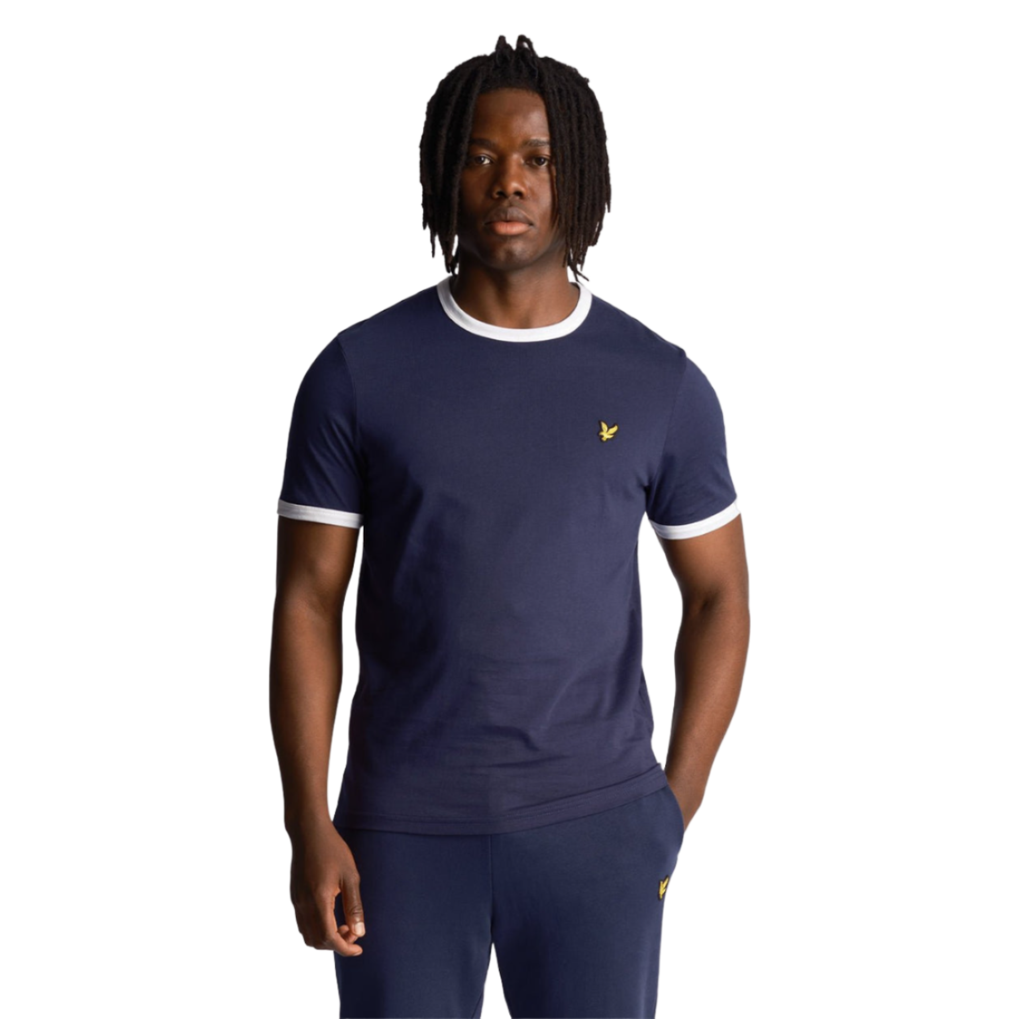 Product image 1 of 5 of Lyle & Scott Men's Ringer T-Shirt - Navy/White