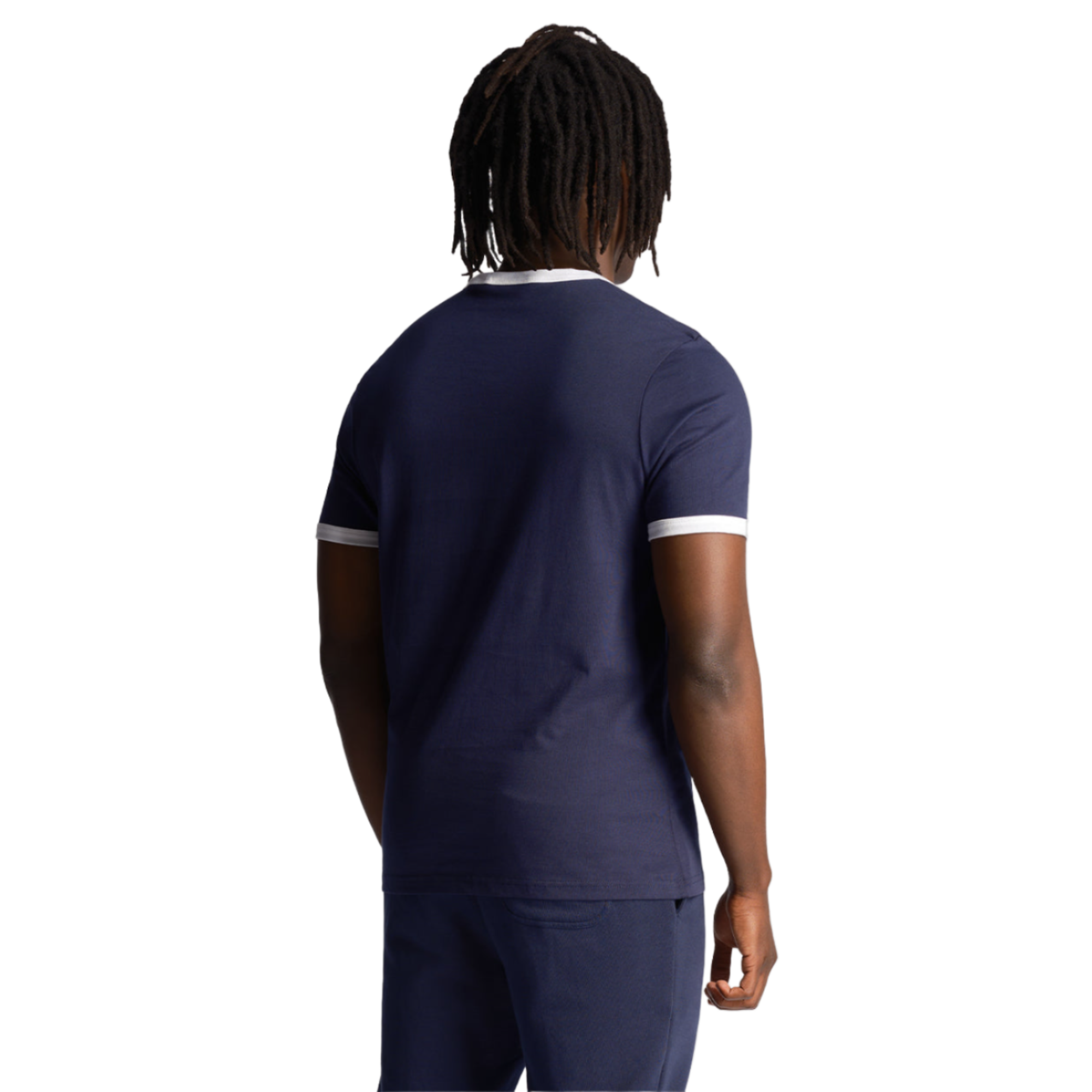 Product image 2 of 5 of Lyle & Scott Men's Ringer T-Shirt - Navy/White