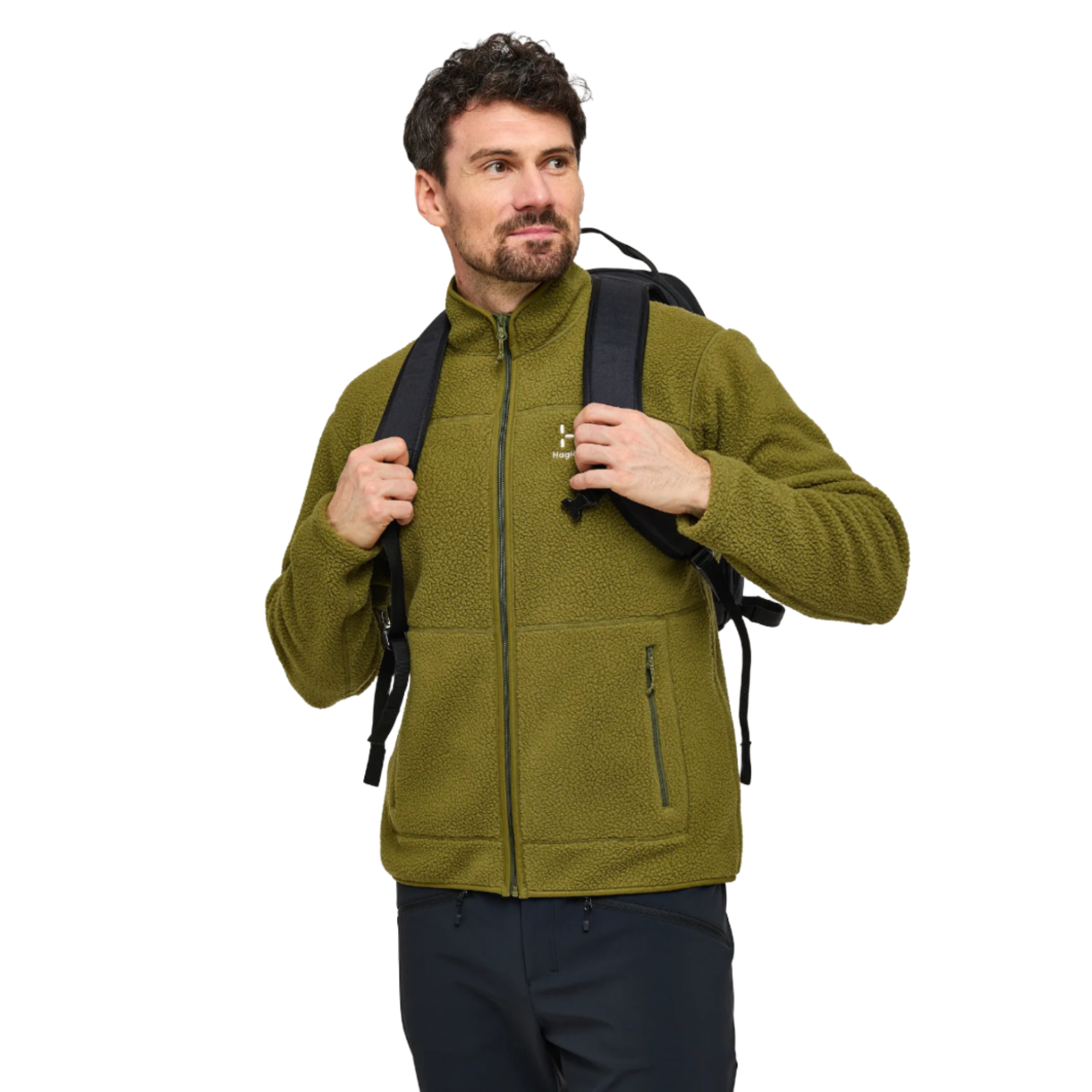 Product image 6 of 6 of Haglöfs Men's Mossa Pile Jacket - Olive Green