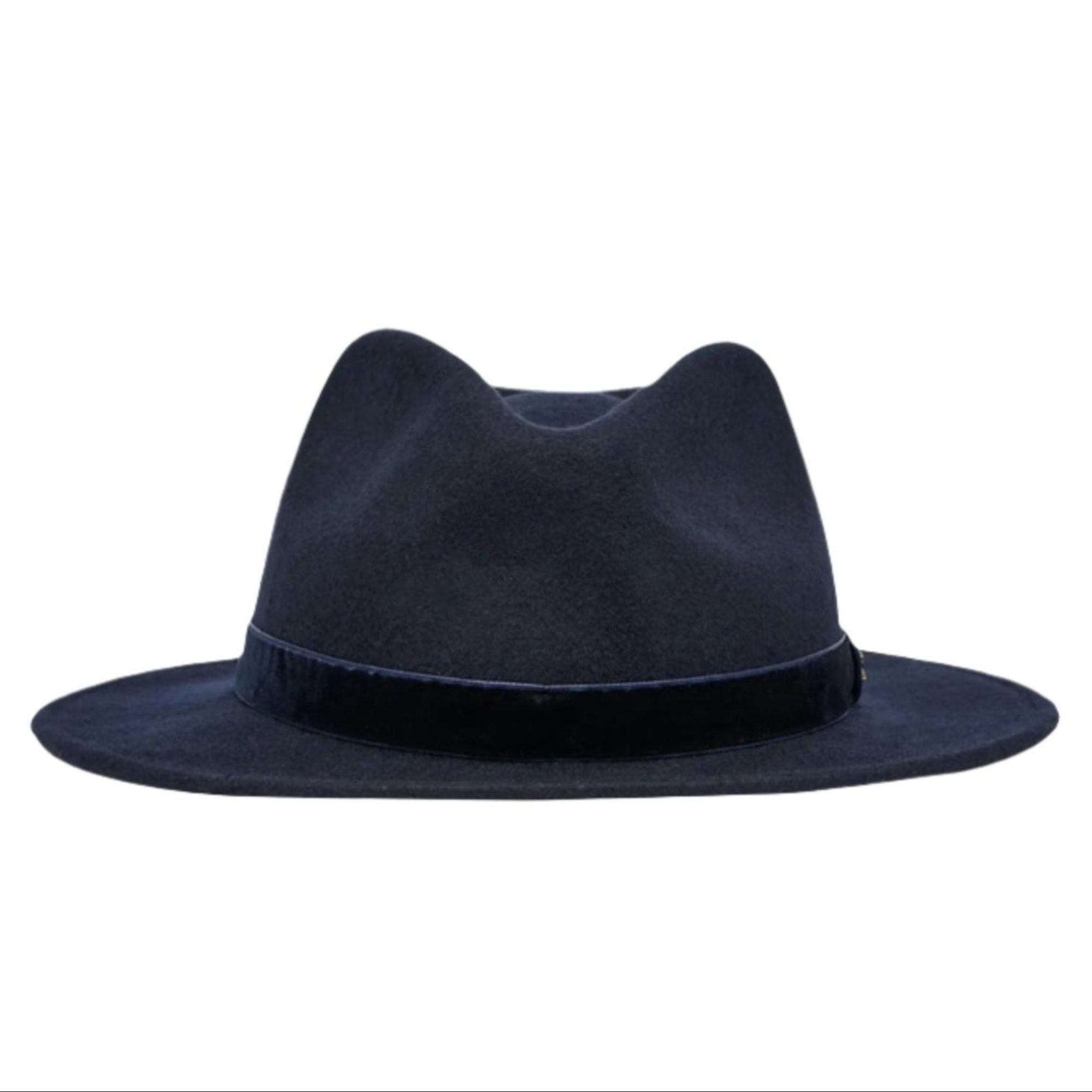 Product image 1 of 5 of Joules Women's Maude Wool Fedora Hat - Navy