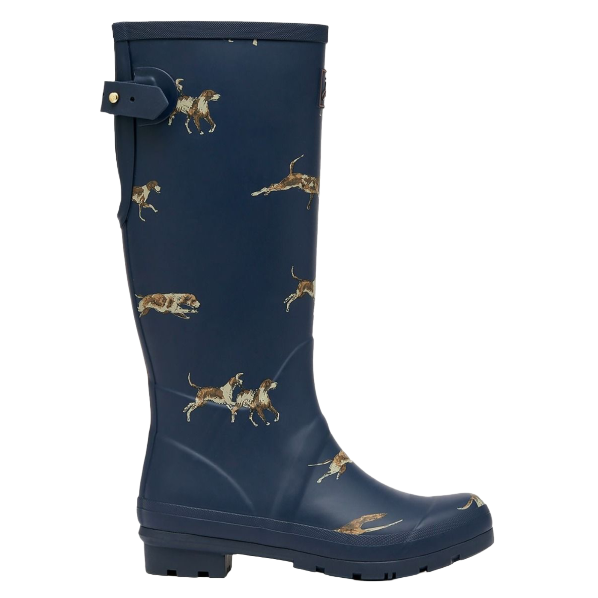 Product image 1 of 5 of Joules Women's Adjustable Tall Printed Wellies - Navy Dog