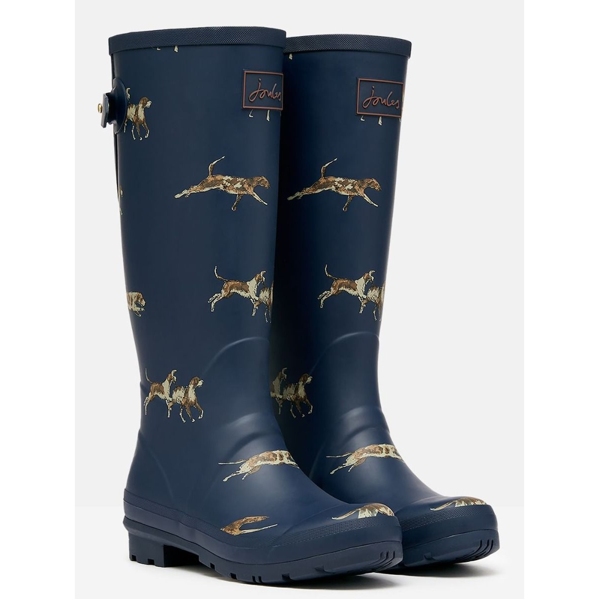 Product image 2 of 5 of Joules Women's Adjustable Tall Printed Wellies - Navy Dog