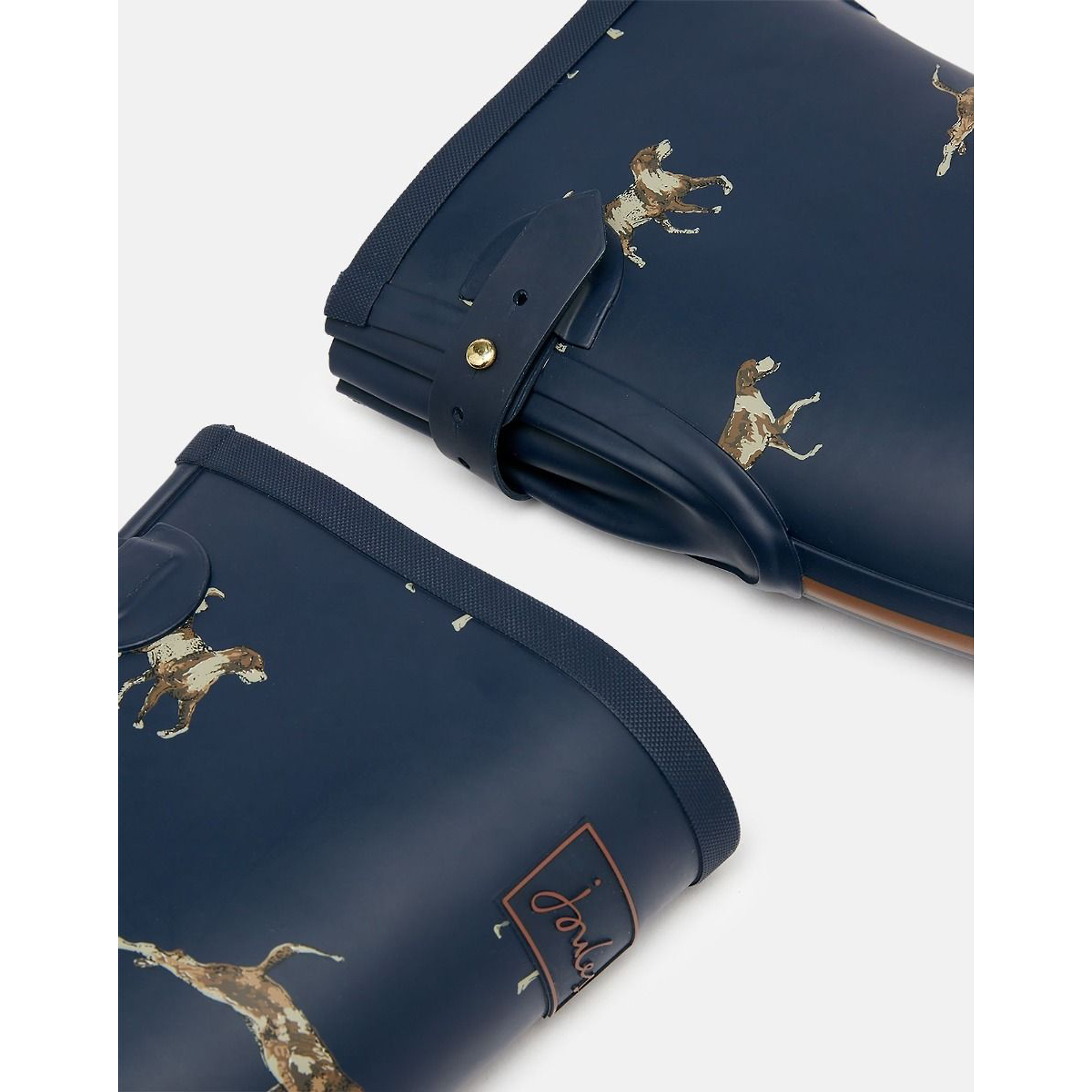 Product image 4 of 5 of Joules Women's Adjustable Tall Printed Wellies - Navy Dog