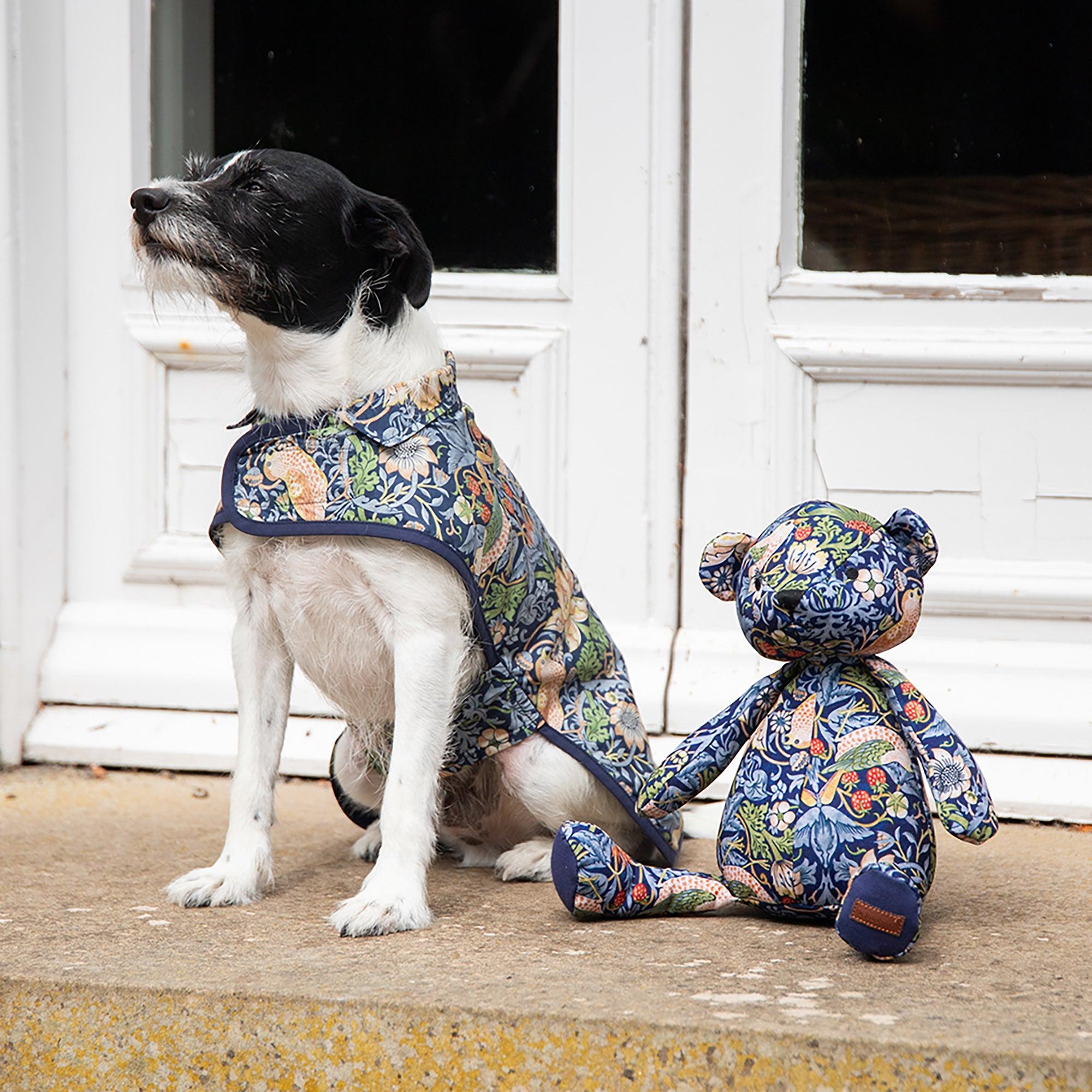 Product image 9 of 9 of William Morris Reversible Dog Coat - Strawberry Thief Print