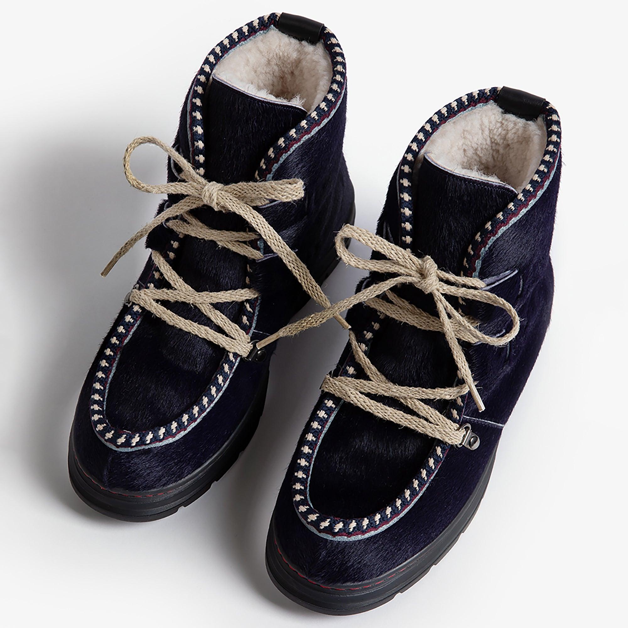 Product image 4 of 6 of Penelope Chilvers Women's Incredible Pony Shearling-Lined Boots - Ink