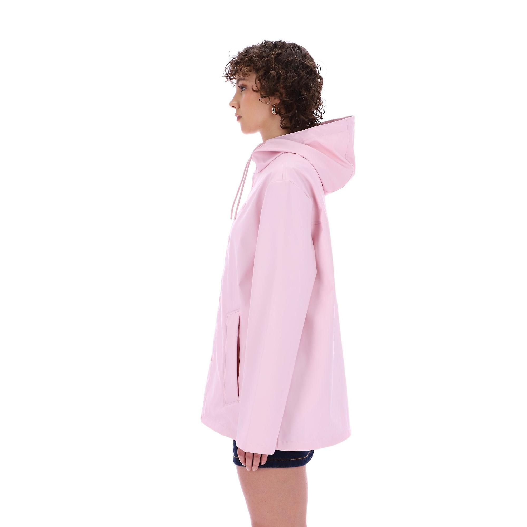 Product image 12 of 14 of Hunter Unisex Downpour Izzy Pu Hooded Jacket - Parfait Pink