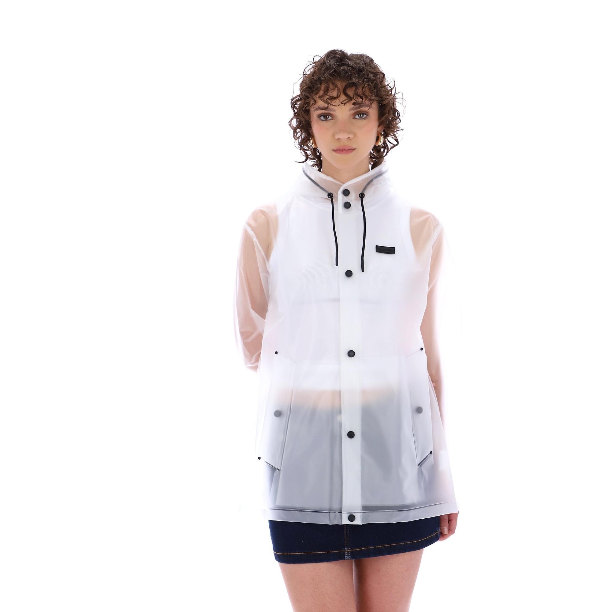 Product image 13 of 15 of Hunter Unisex Downpour Izzy Pu Hooded Jacket - Clear Matte