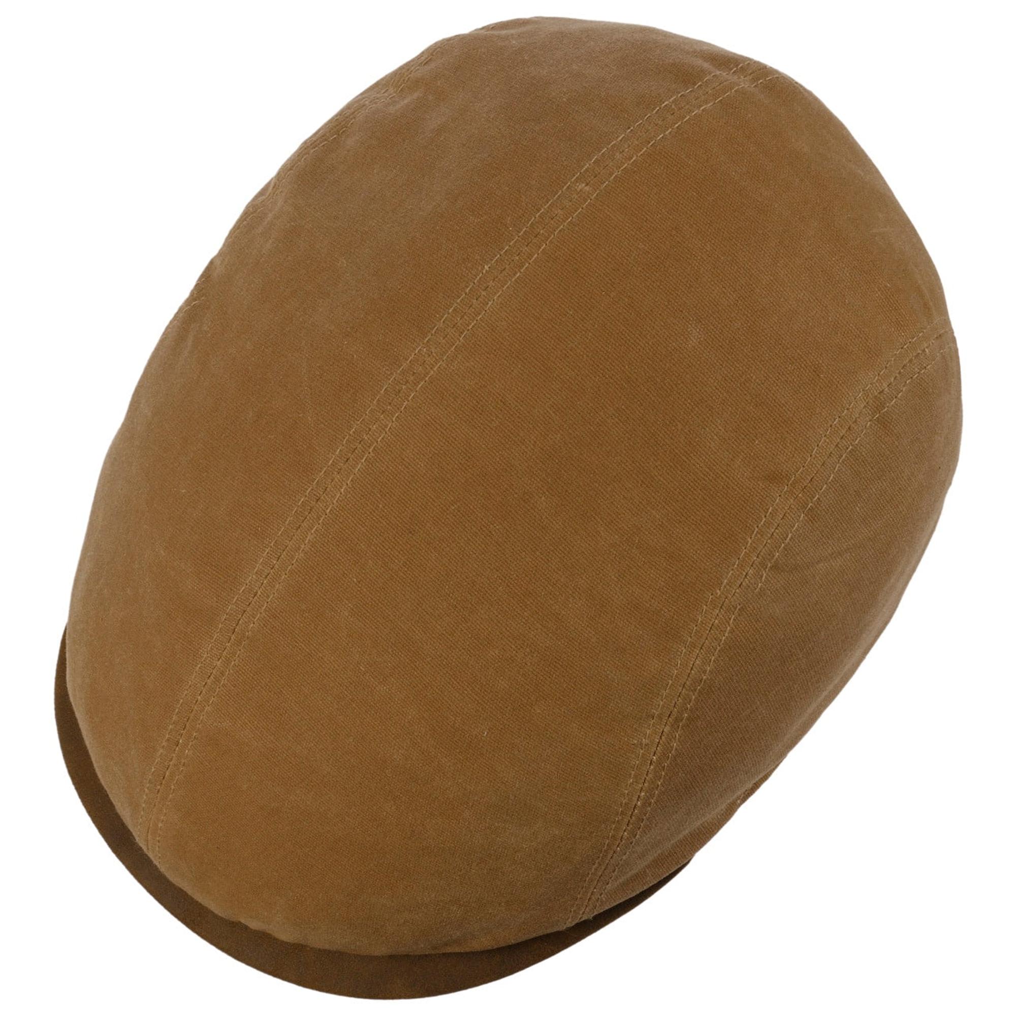 Product image 2 of 4 of Stetson Ivy Waxed Cotton Flat Cap Hat - Chestnut Brown