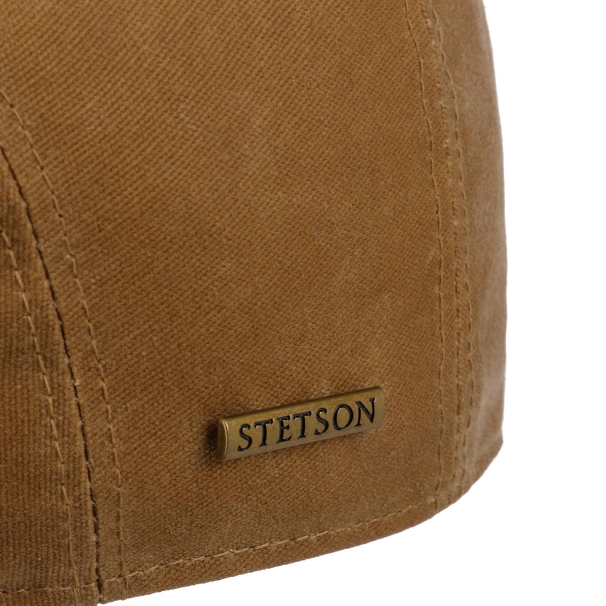 Product image 4 of 4 of Stetson Ivy Waxed Cotton Flat Cap Hat - Chestnut Brown