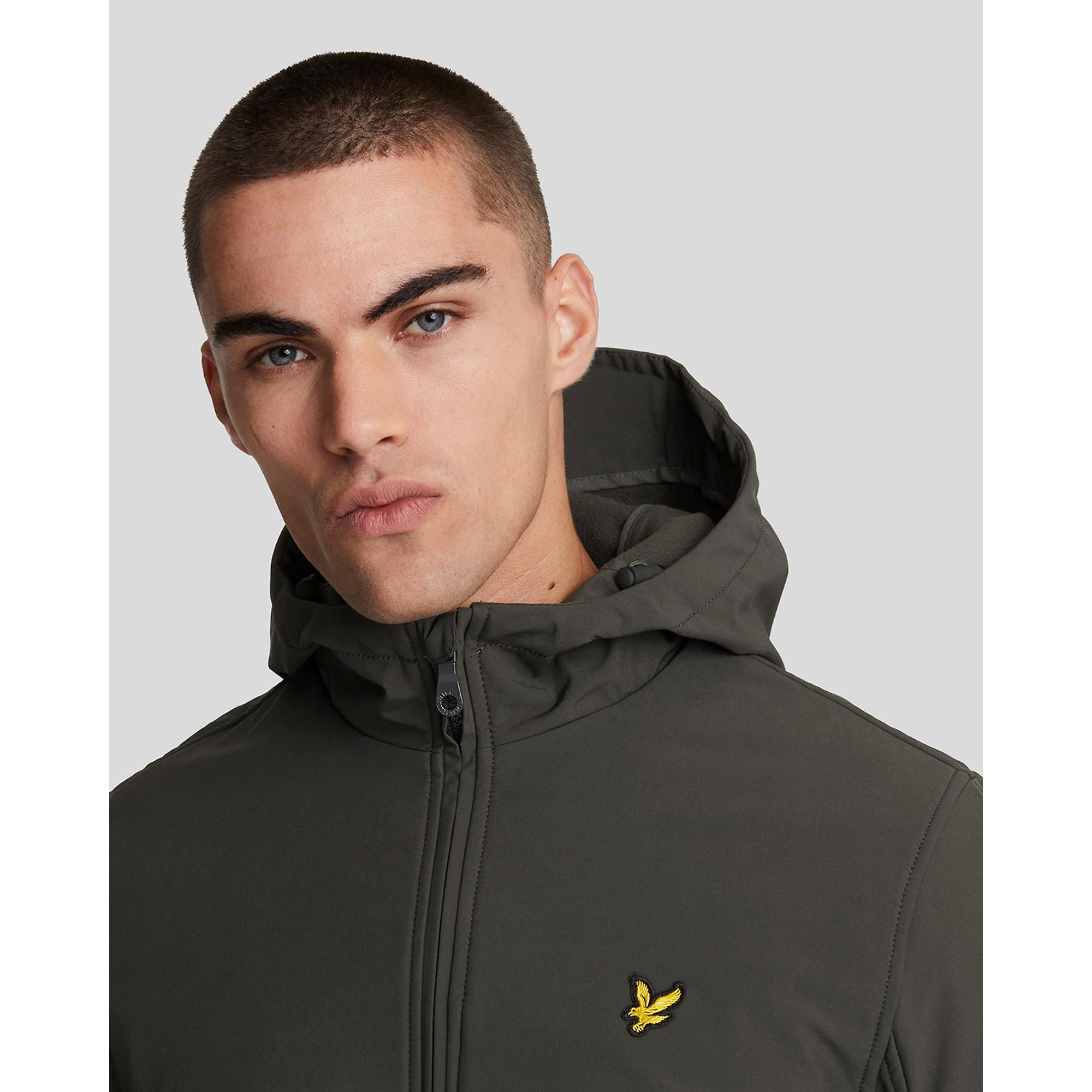 Product image 4 of 5 of Lyle & Scott Men's Fleece Back Softshell Jacket - Gunmetal