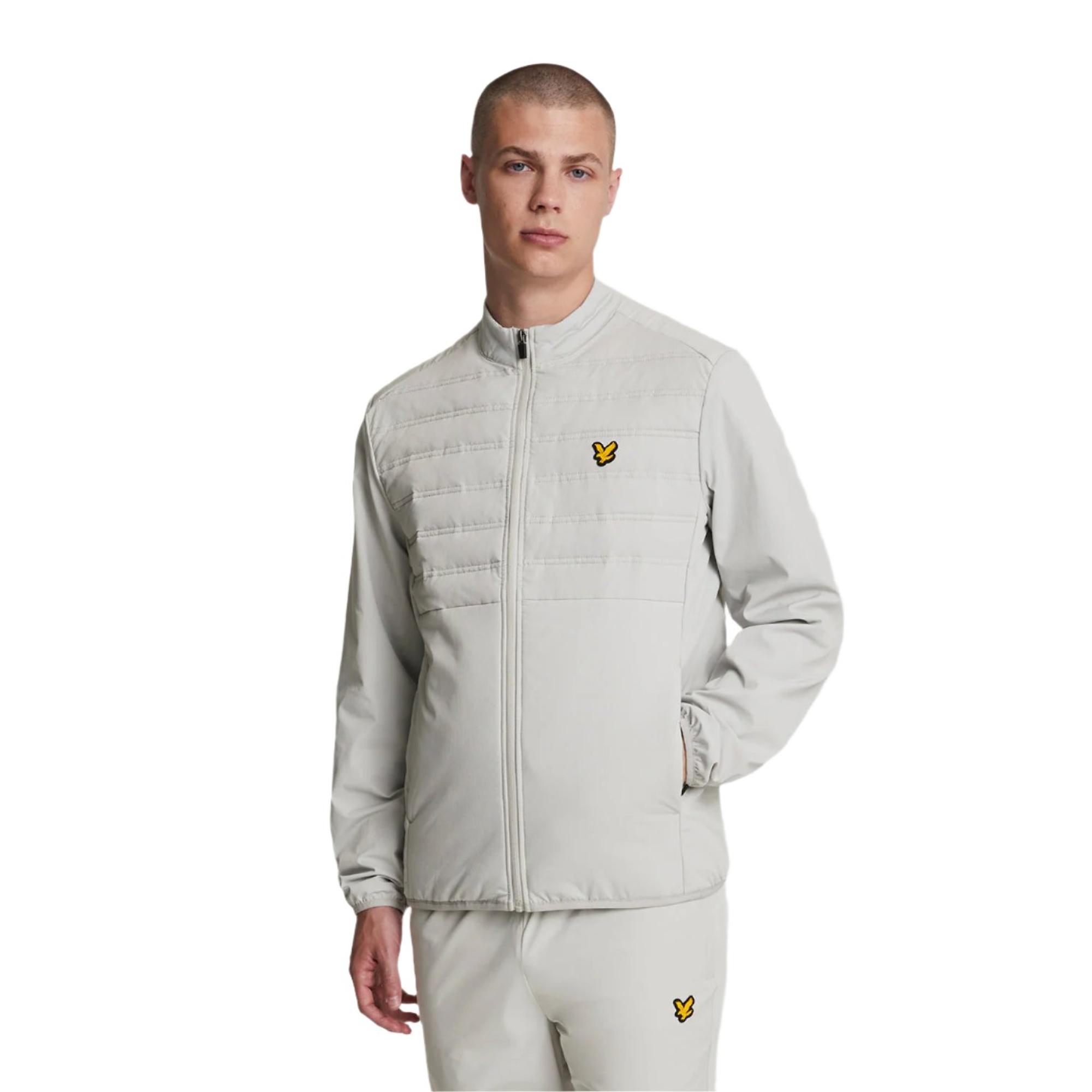 Product image 1 of 5 of Lyle & Scott Men's Sports Hybrid Double Baffle Jacket - Pebble