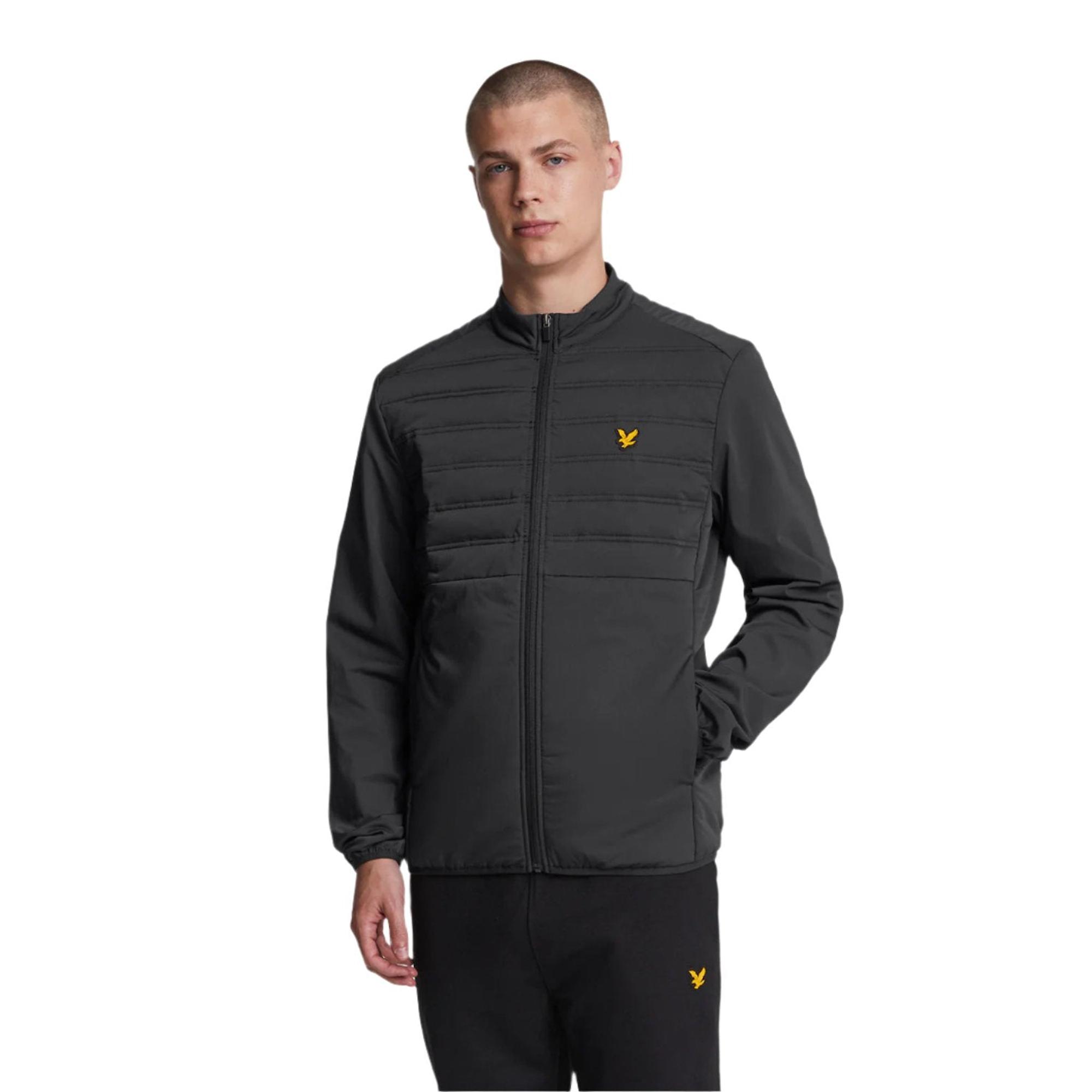 Product image 1 of 5 of Lyle & Scott Men's Sports Hybrid Double Baffle Jacket - Jet Black