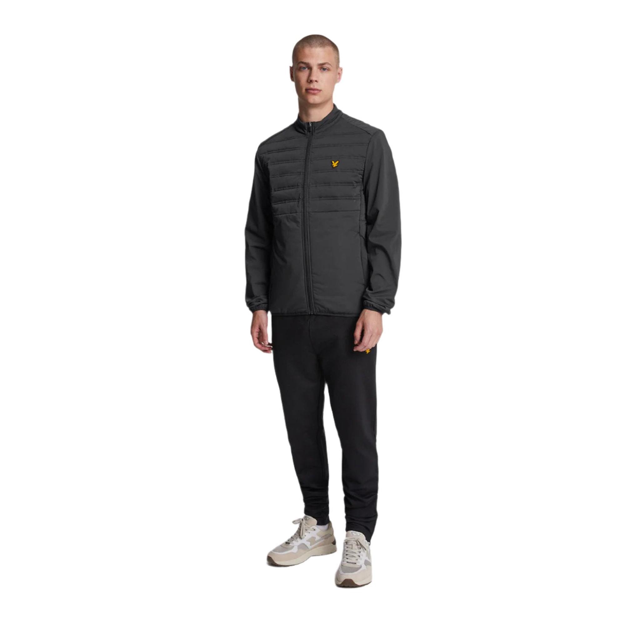 Product image 3 of 5 of Lyle & Scott Men's Sports Hybrid Double Baffle Jacket - Jet Black