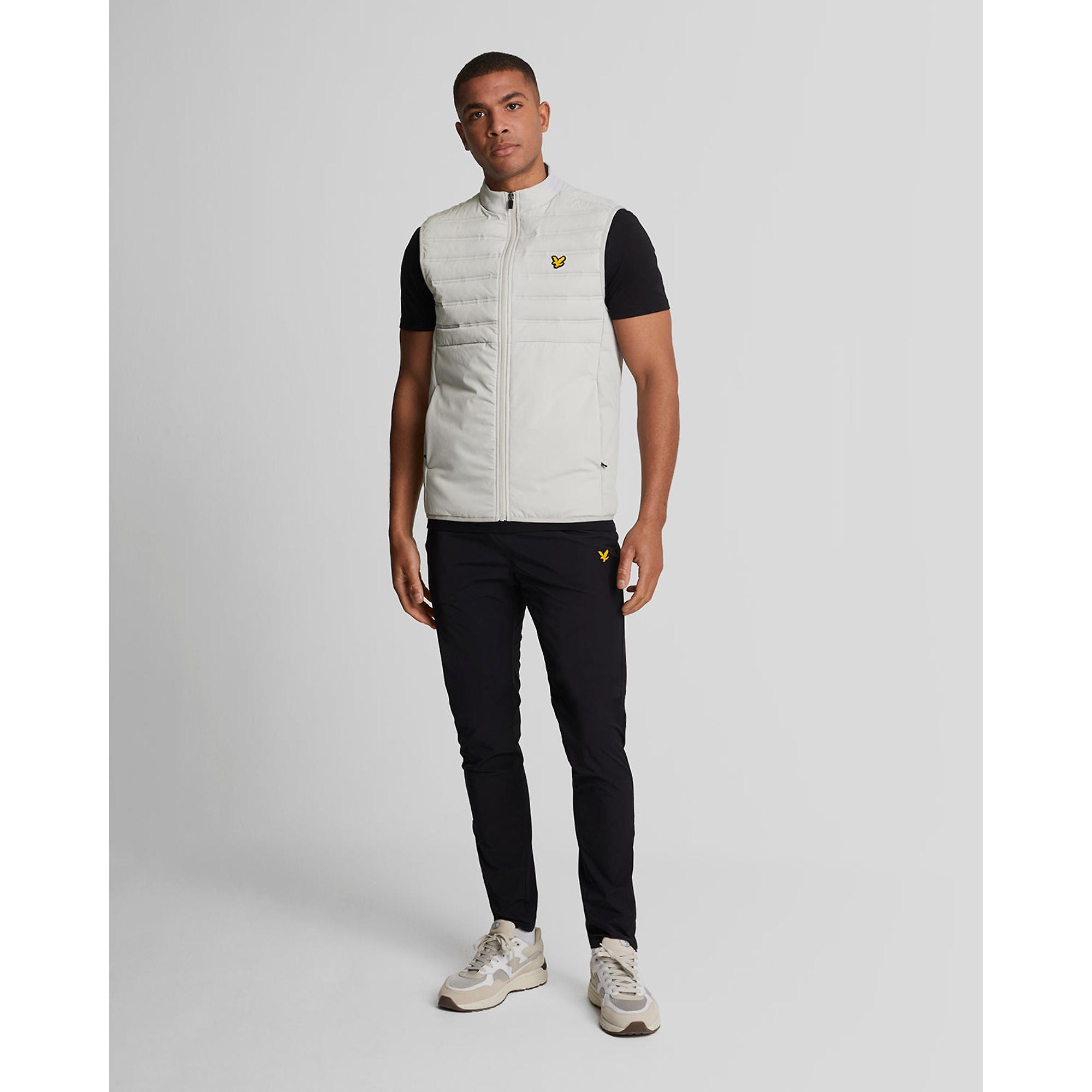 Product image 3 of 5 of Lyle & Scott Men's Sports Hybrid Double Baffle Gilet - Pebble