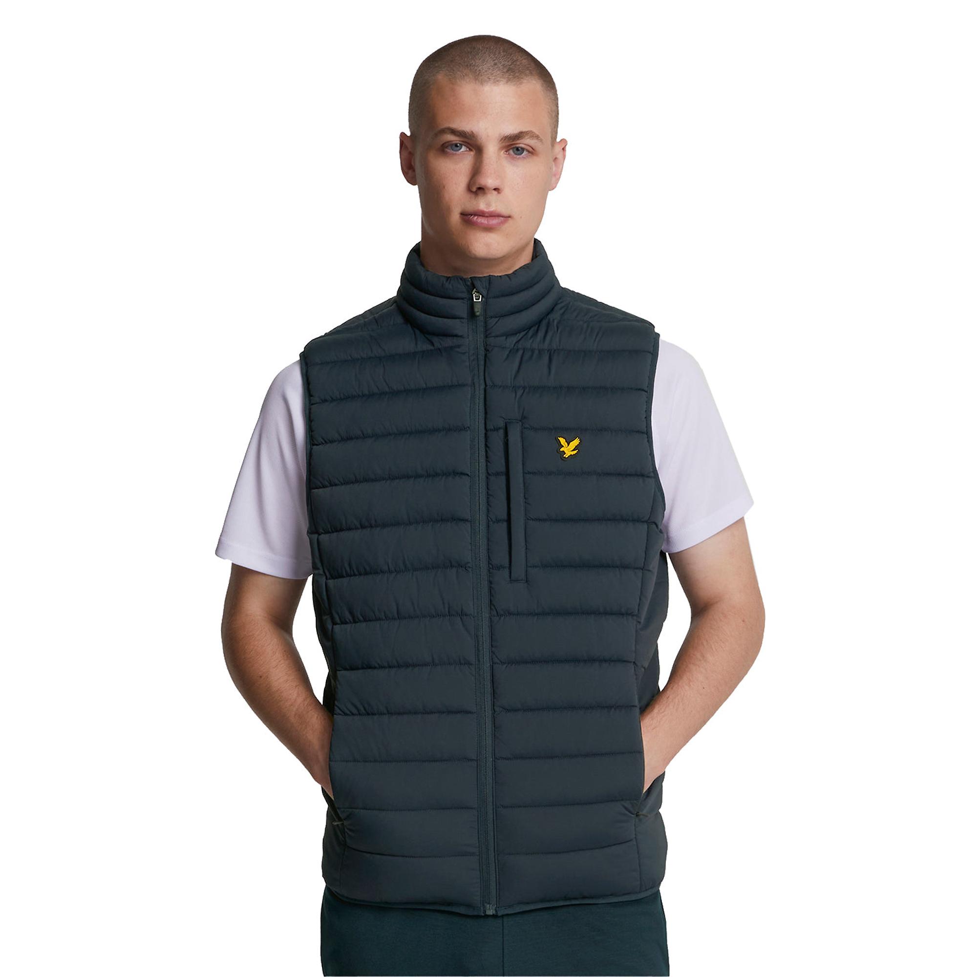 Product image 2 of 5 of Lyle & Scott Men's Stretch Lightweight Quilted Gilet - Dark Navy