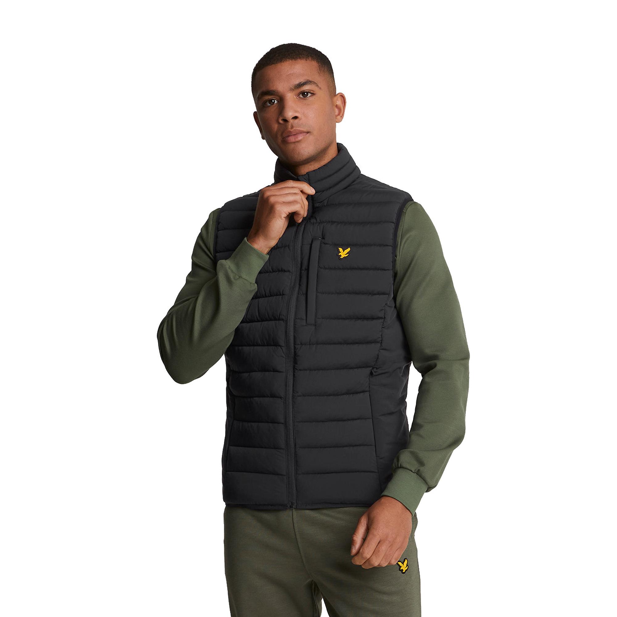 Product image 2 of 5 of Lyle & Scott Men's Stretch Lightweight Quilted Gilet - Jet Black