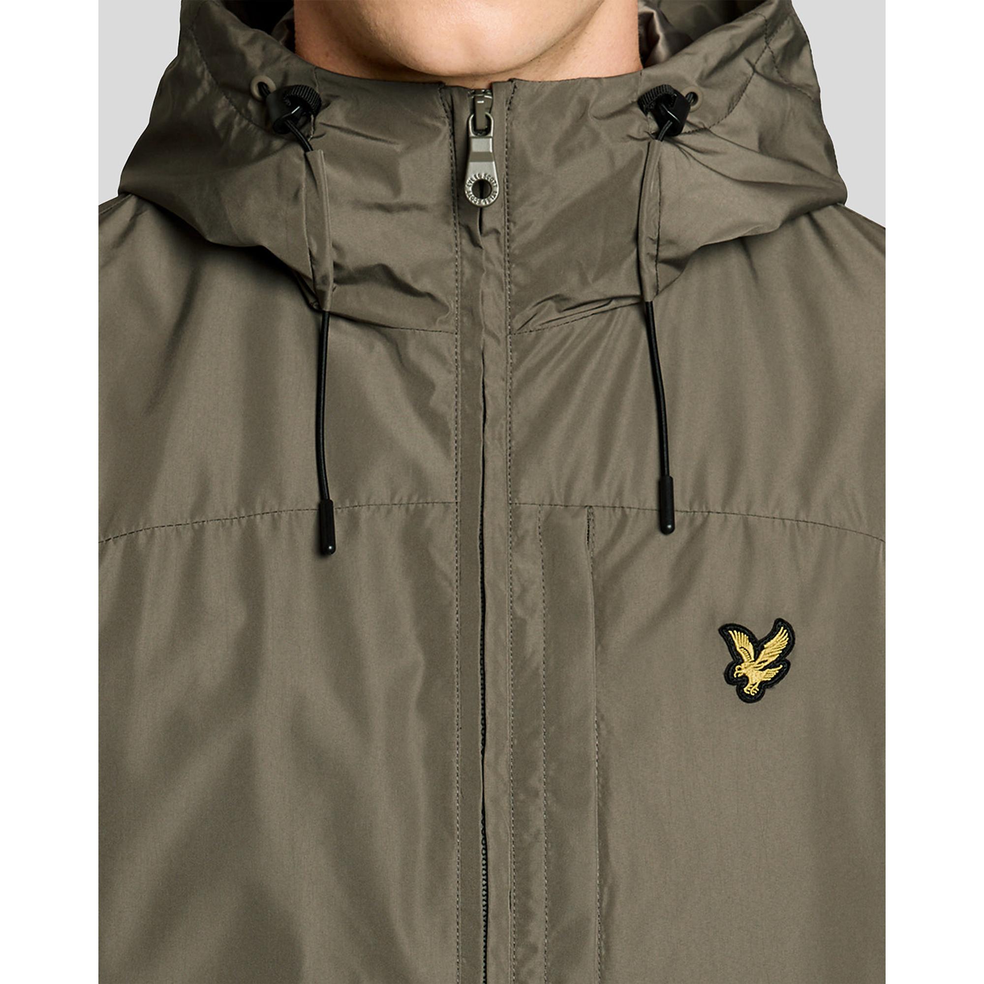 Product image 4 of 6 of Lyle & Scott Men's Lightweight Hooded Zip Through Jacket - Khaki Ash