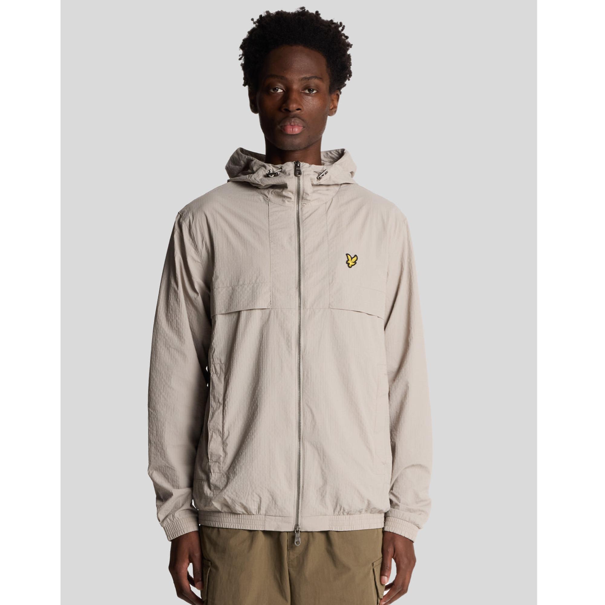 Product image 2 of 6 of Lyle & Scott Men's Lightweight Ripstop Jacket - Pale Grey