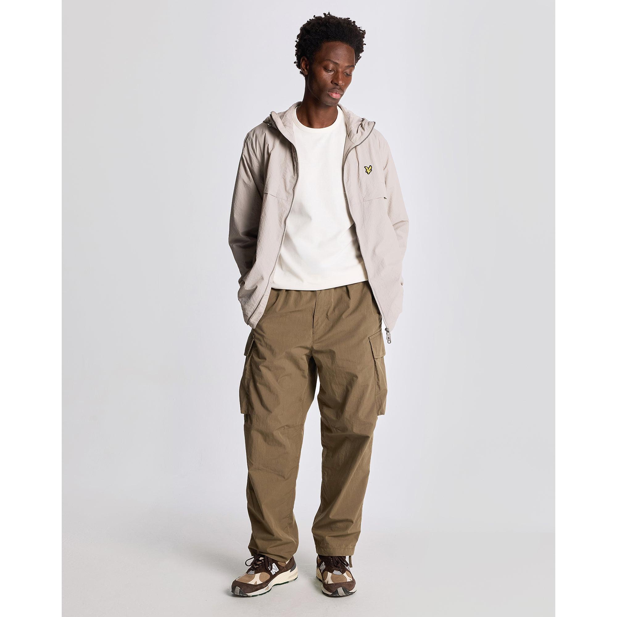Product image 3 of 6 of Lyle & Scott Men's Lightweight Ripstop Jacket - Pale Grey