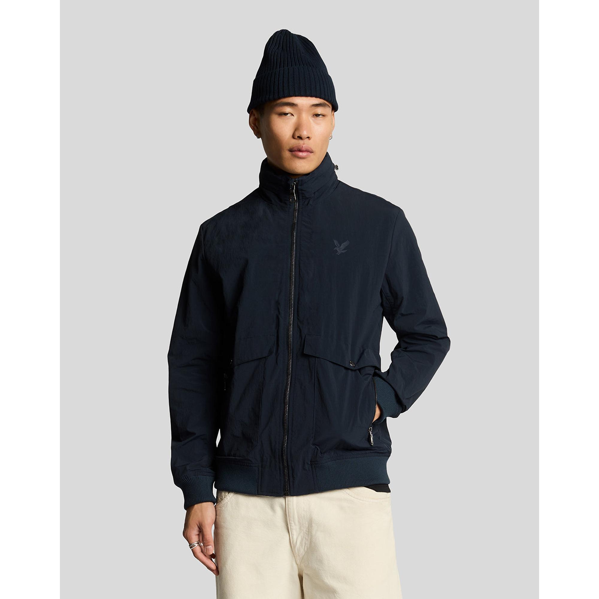 Product image 2 of 6 of Lyle & Scott Men's Crinkle Nylon Pocket Jacket - Dark Navy