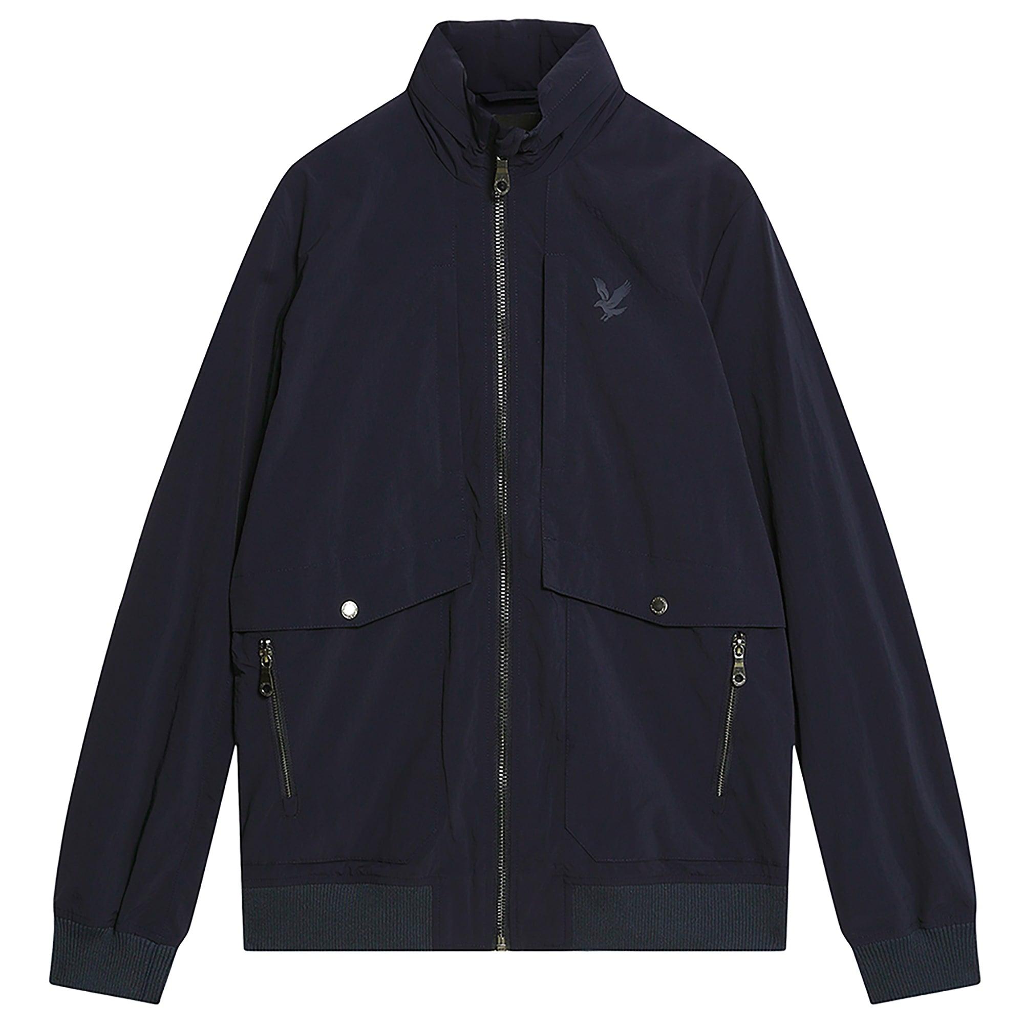 Product image 1 of 6 of Lyle & Scott Men's Crinkle Nylon Pocket Jacket - Dark Navy