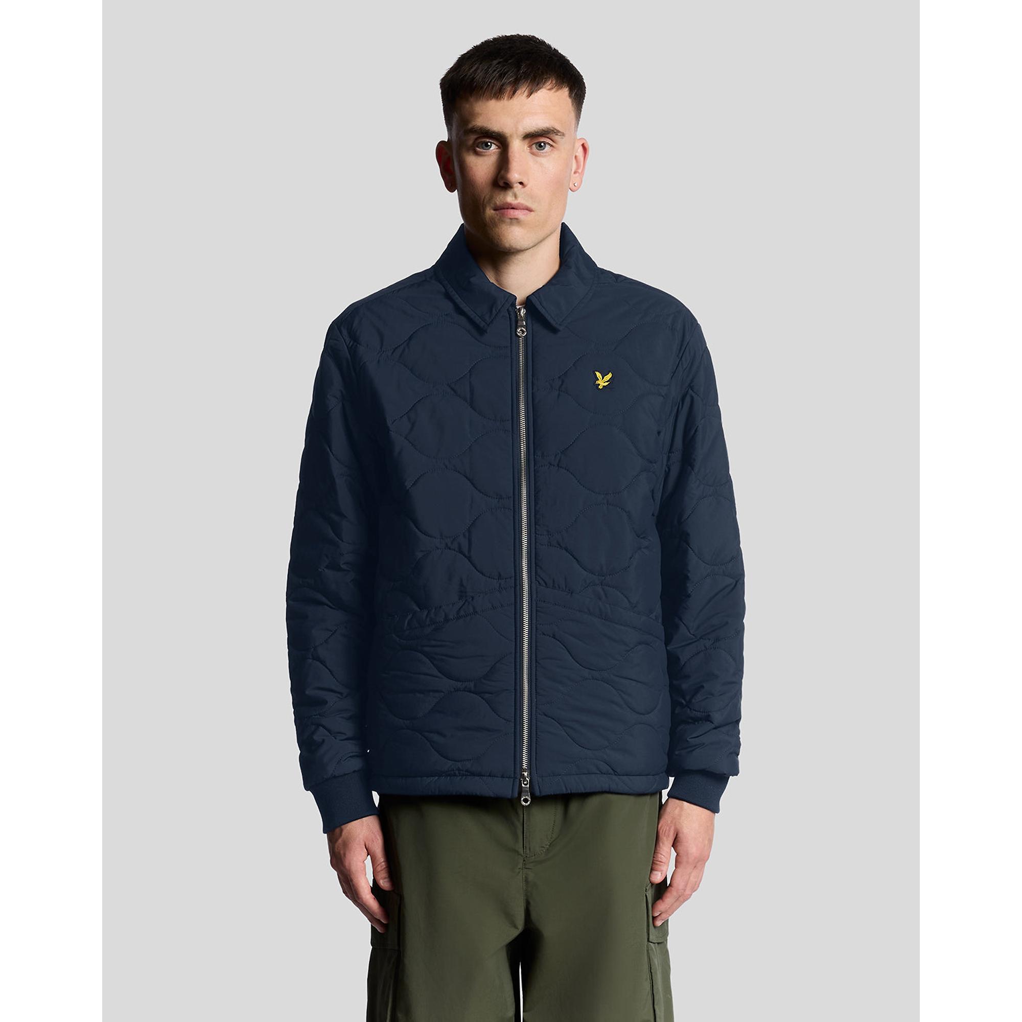Product image 2 of 6 of Lyle & Scott Men's Water Resistant Ripstop Quilted Jacket - Dark Navy