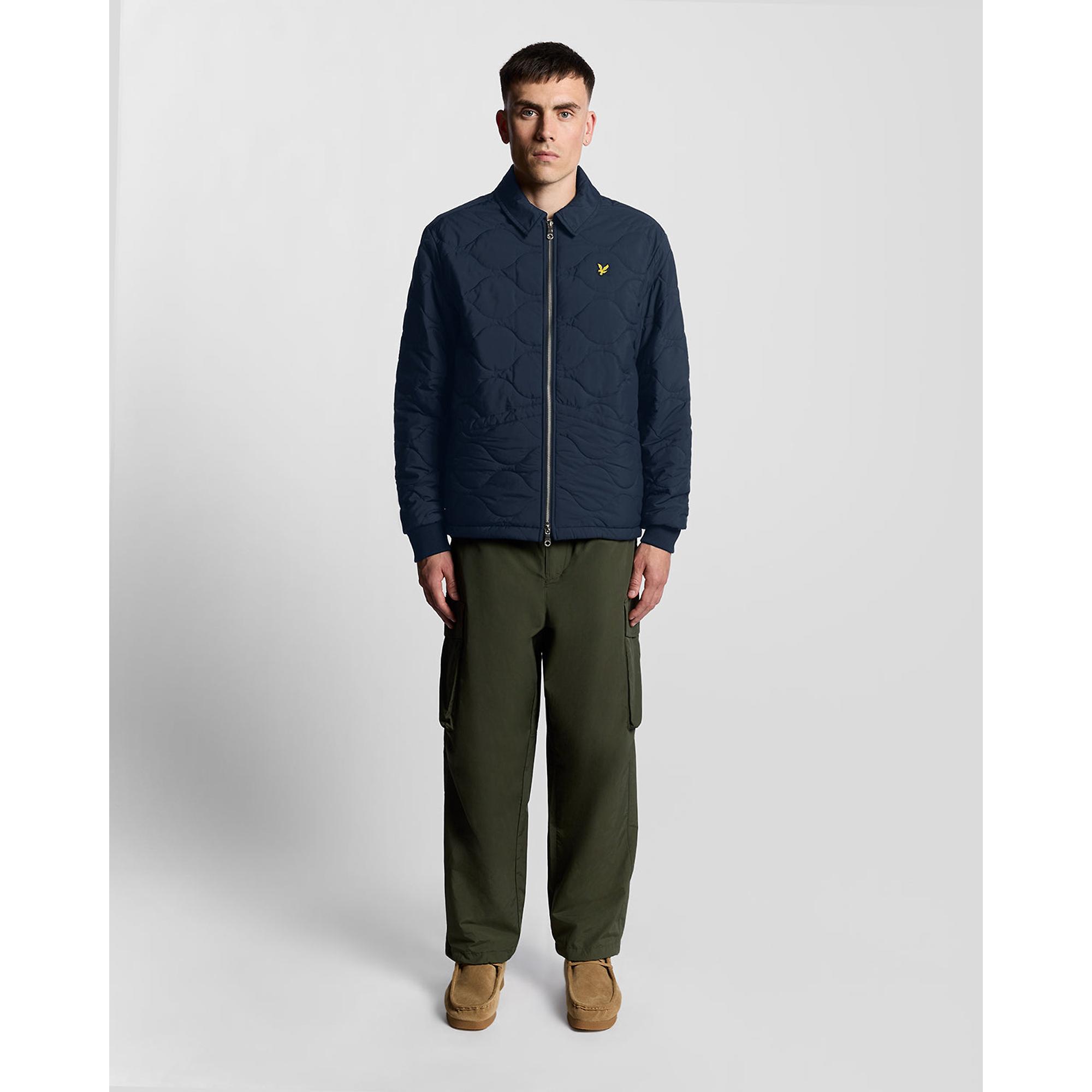 Product image 3 of 6 of Lyle & Scott Men's Water Resistant Ripstop Quilted Jacket - Dark Navy