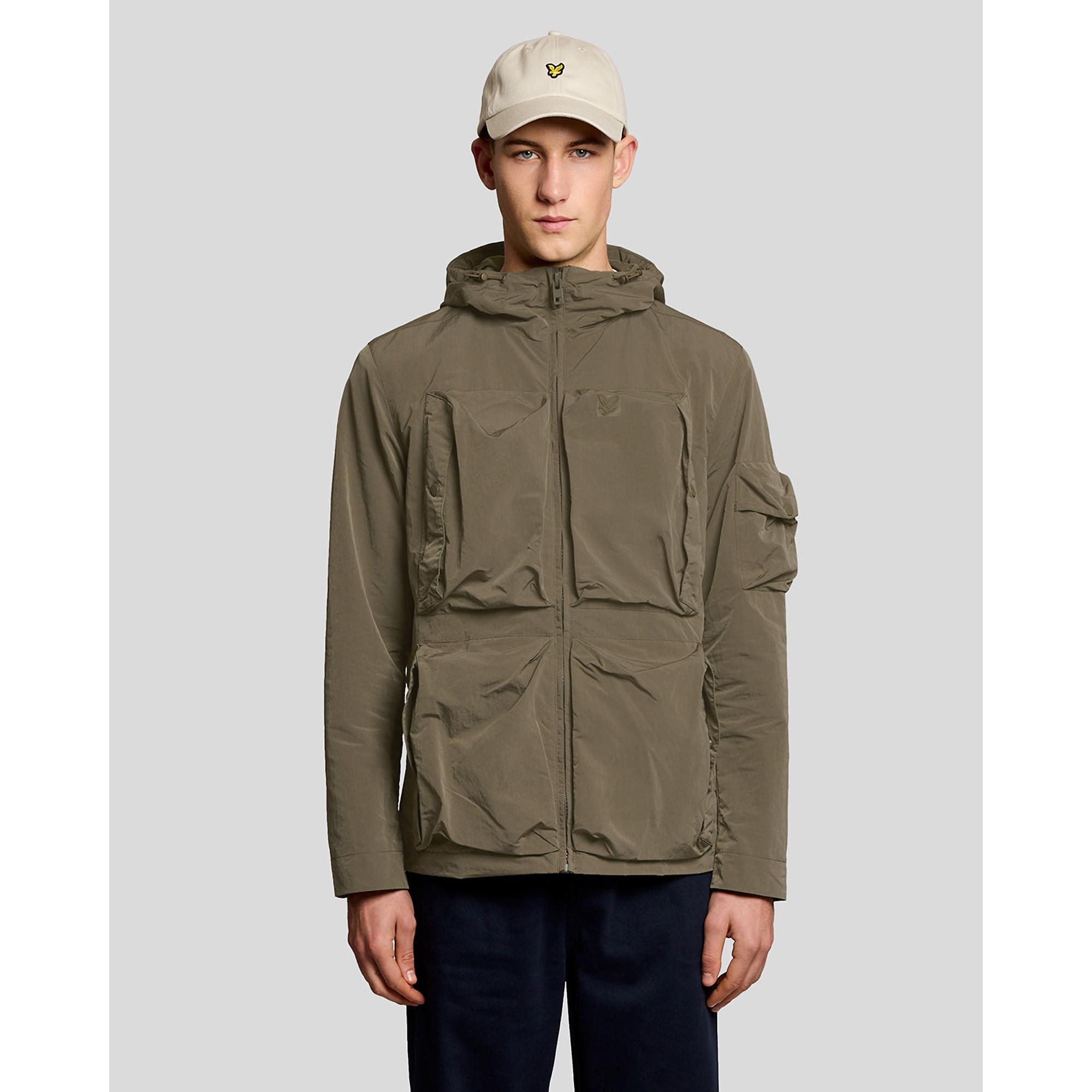 Product image 2 of 6 of Lyle & Scott Men's Lightweight Ripstop Windcheater - Khaki Ash