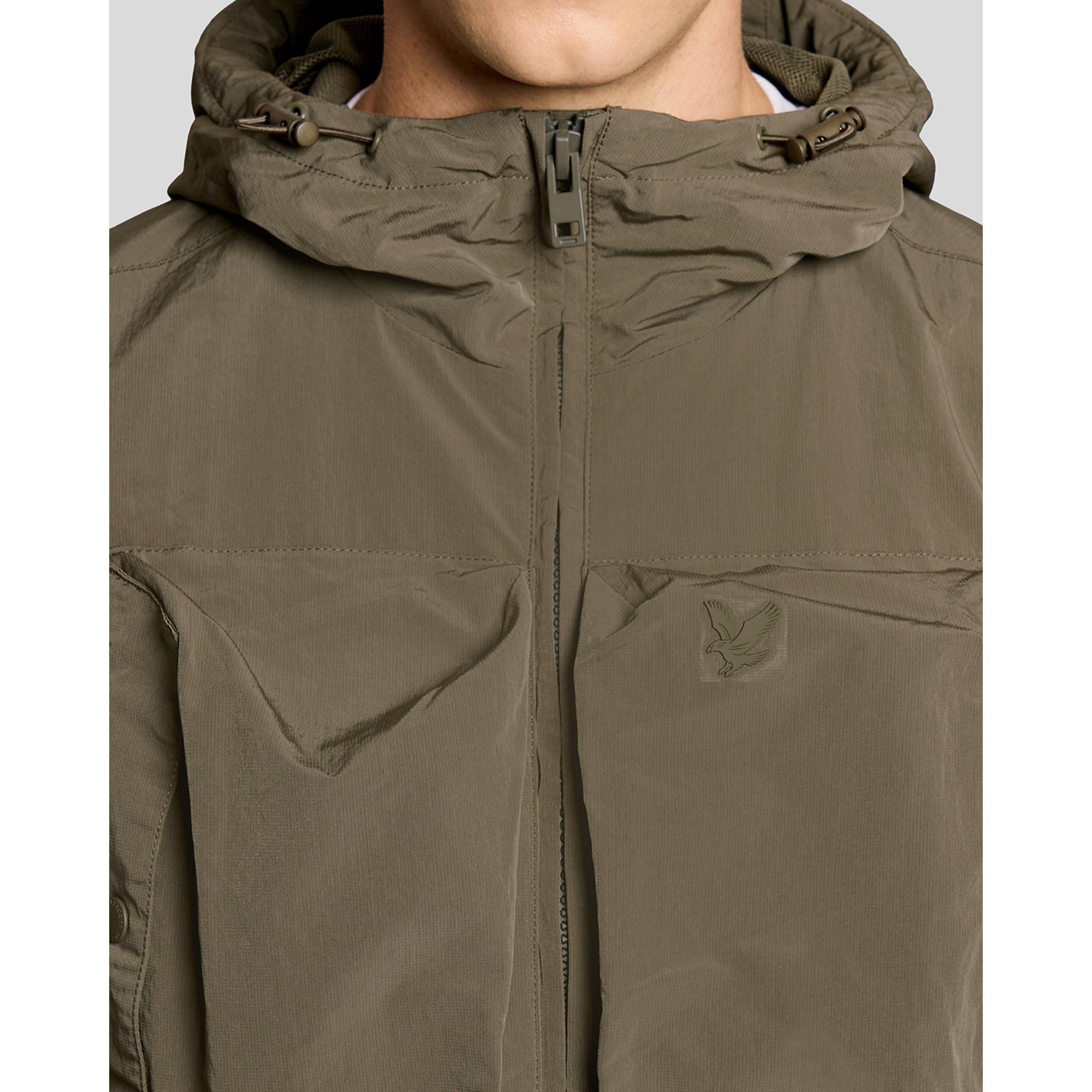 Product image 4 of 6 of Lyle & Scott Men's Lightweight Ripstop Windcheater - Khaki Ash