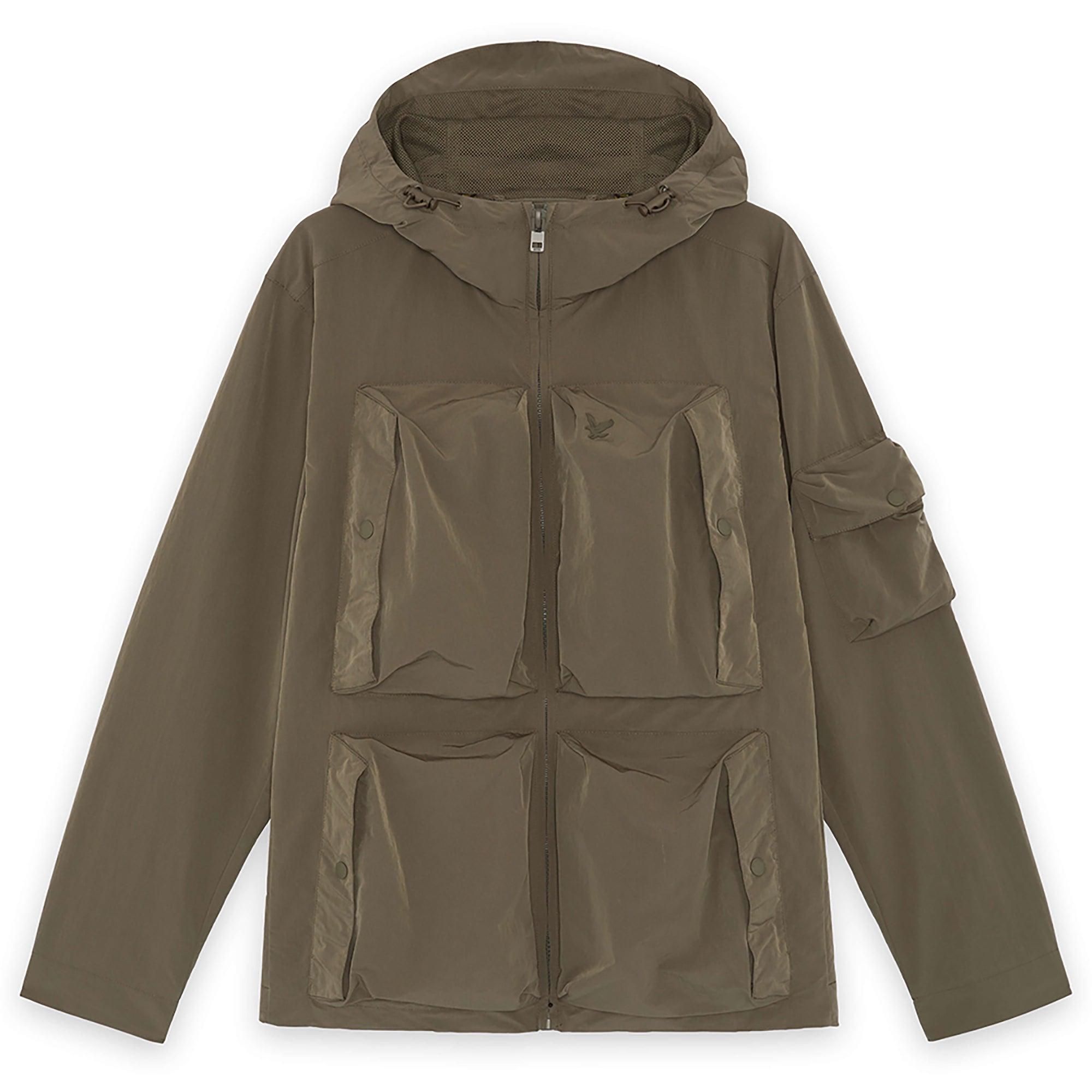 Product image 1 of 6 of Lyle & Scott Men's Lightweight Ripstop Windcheater - Khaki Ash