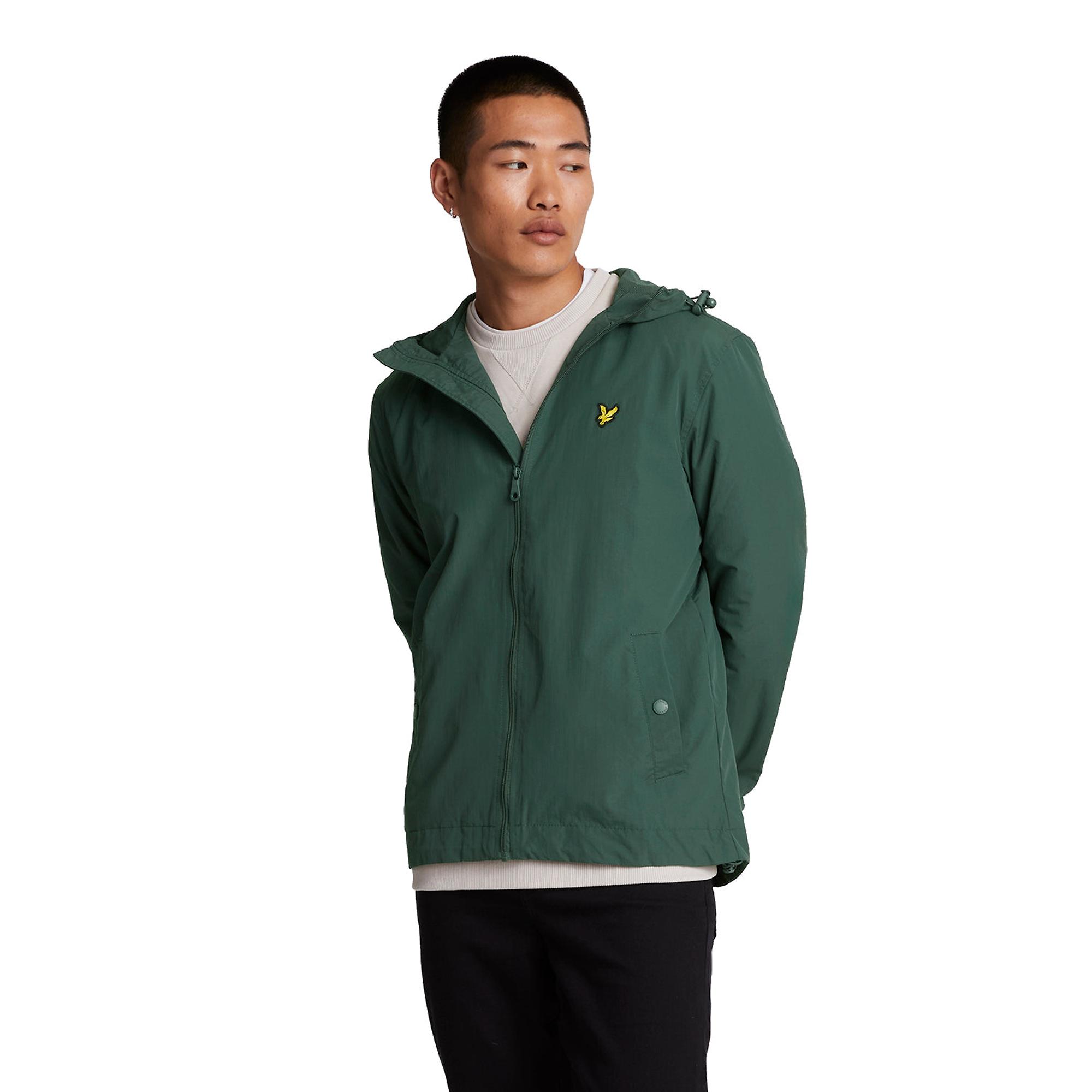 Product image 1 of 5 of Lyle & Scott Men's Zip Through Hooded Jacket - Argyle Teal