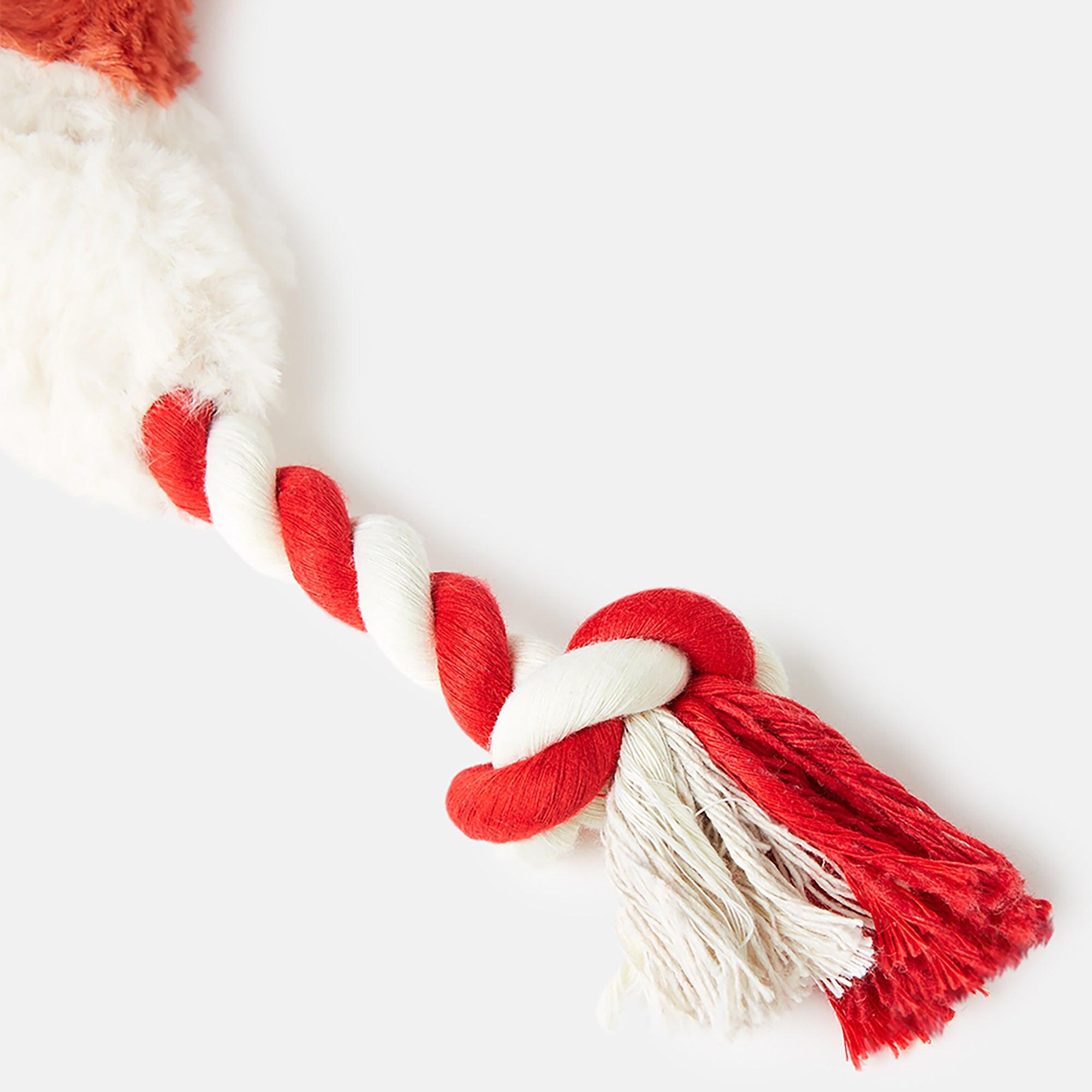 Product image 5 of 10 of Joules Heritage Tweed Fox Rope Dog Toy - Red