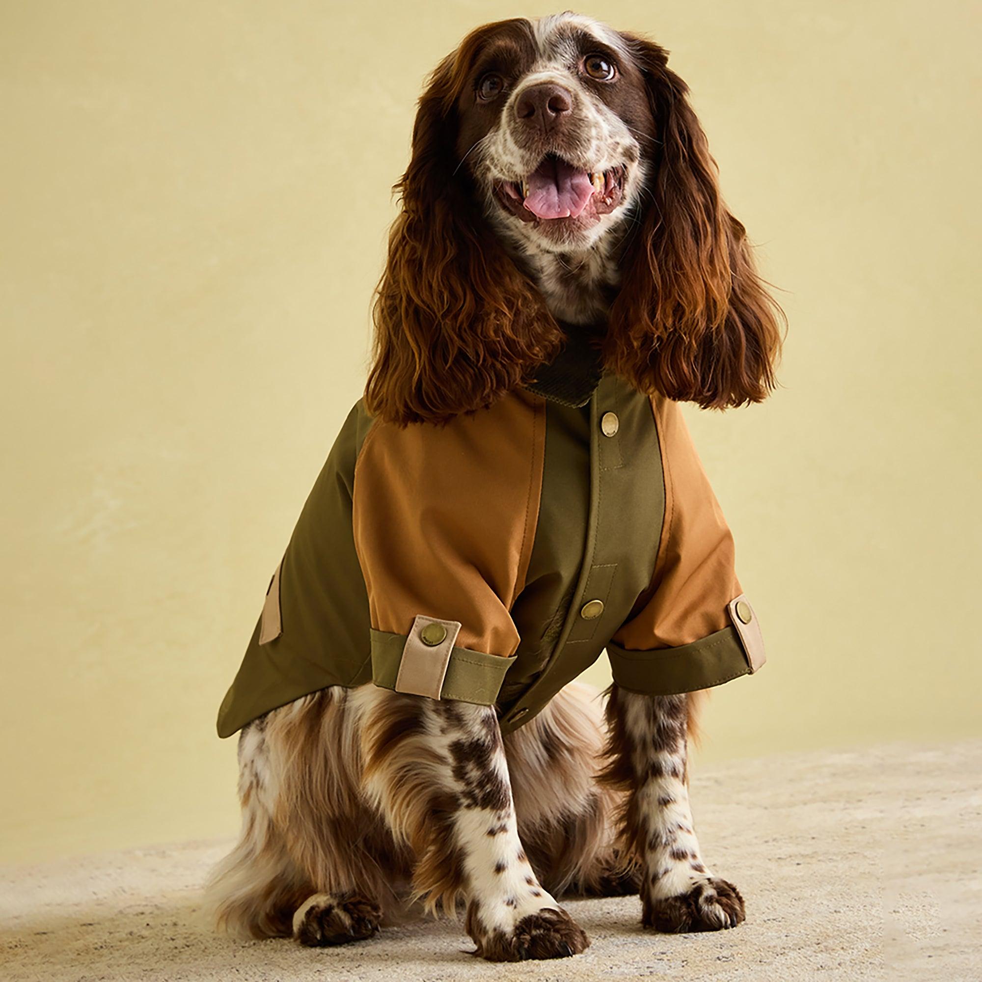 Product image 8 of 13 of Joules Kennington Dog Coat - Brown & Khaki