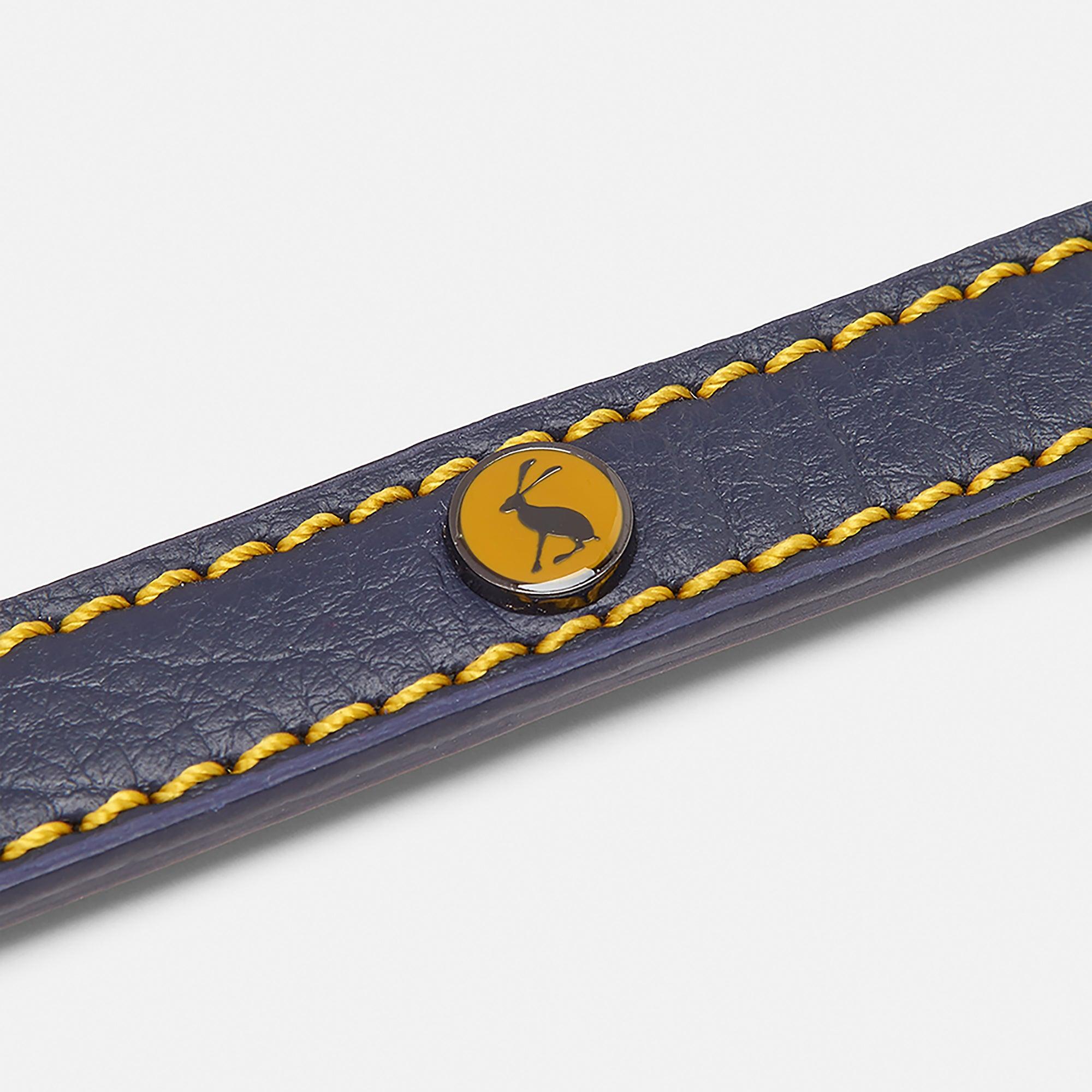 Product image 3 of 4 of Joules Leather Dog Lead - Navy