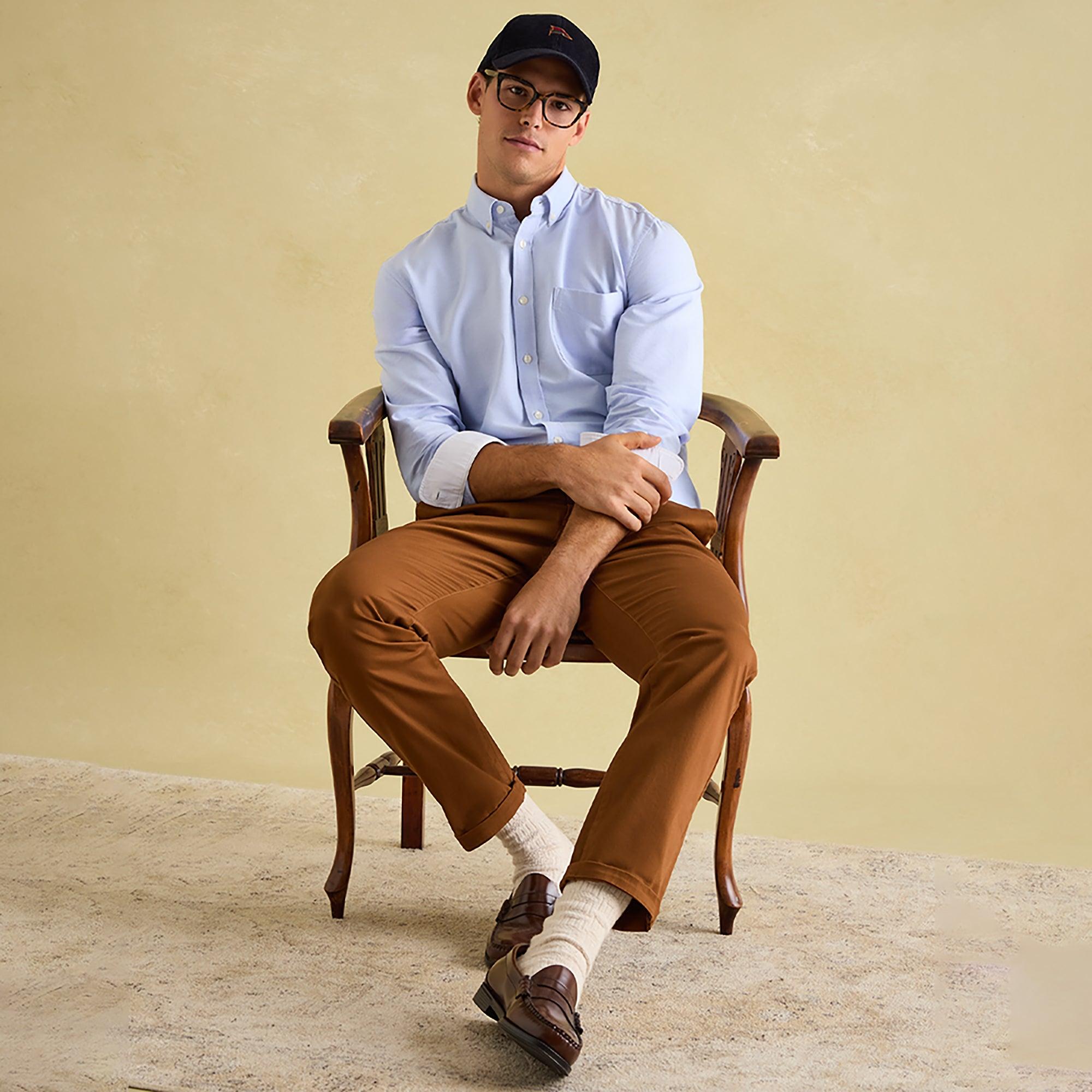 Product image 4 of 8 of Joules Men's Oxford Long Sleeve Classic Fit Shirt - Blue