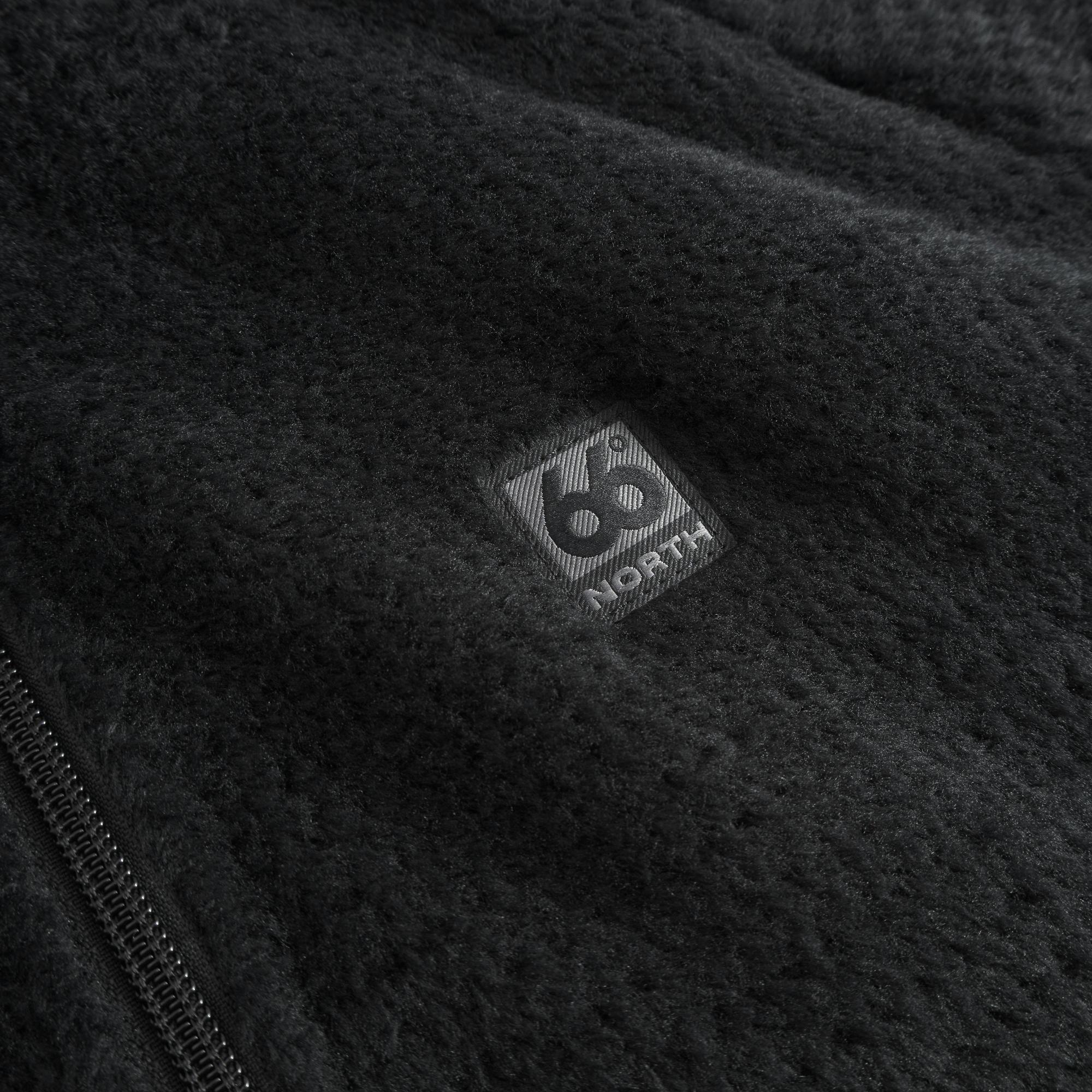 Product image 4 of 4 of 66°North Men's Hrannar Zipneck Fleece - Black