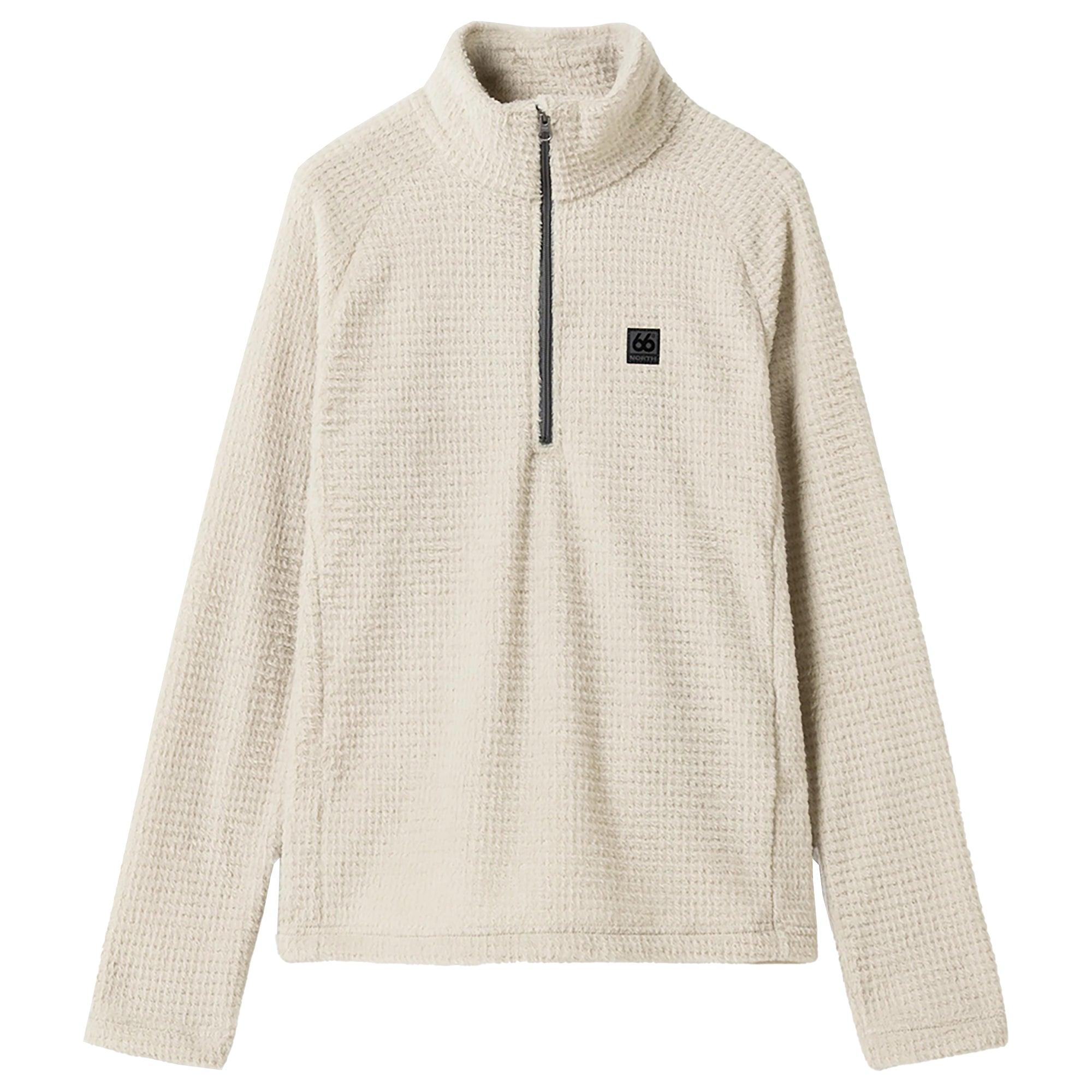 Product image 1 of 8 of 66°North Men's Hrannar Zipneck Fleece - Dark Stone