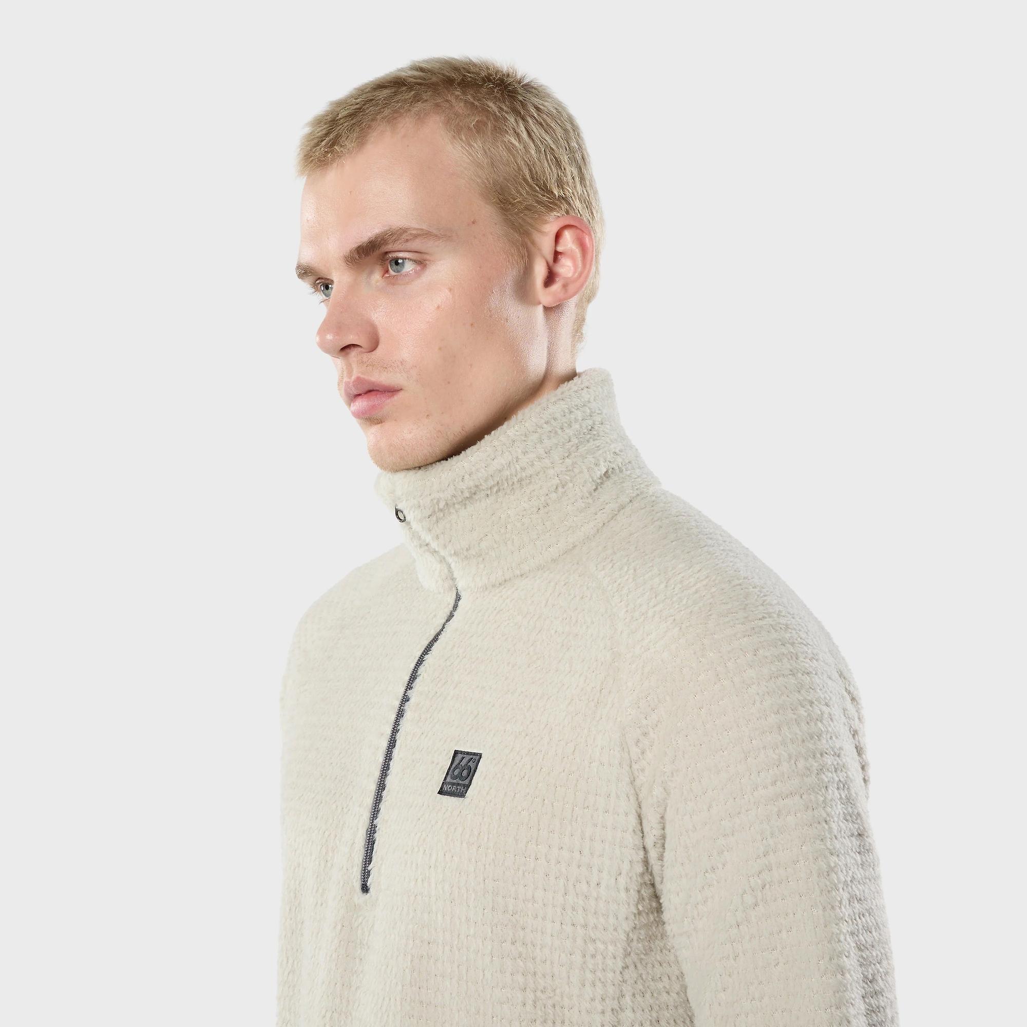 Product image 5 of 8 of 66°North Men's Hrannar Zipneck Fleece - Dark Stone