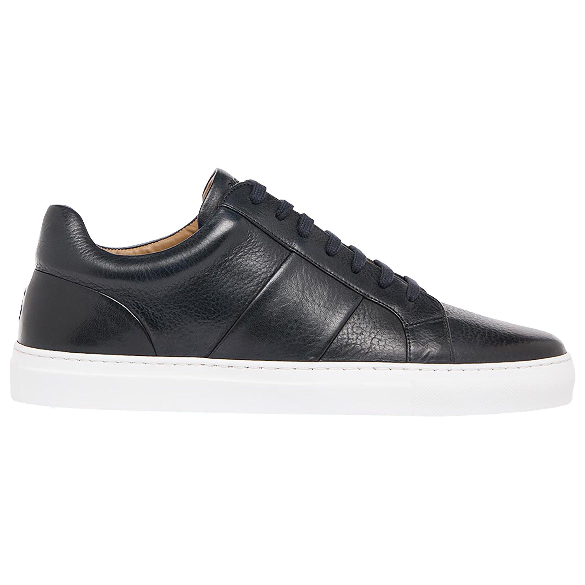 Product image 1 of 5 of Oliver Sweeney Men's Kendal Milled Leather Cupsole Trainers - Navy