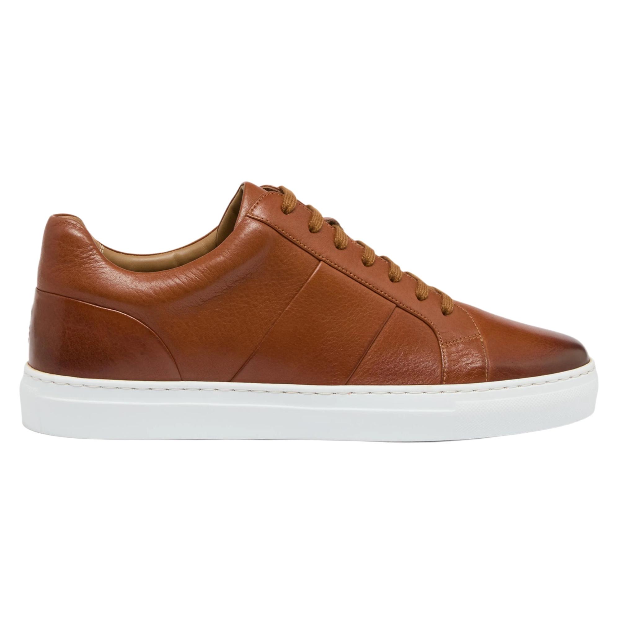 Product image 1 of 5 of Oliver Sweeney Men's Kendal Milled Leather Trainers - Tan