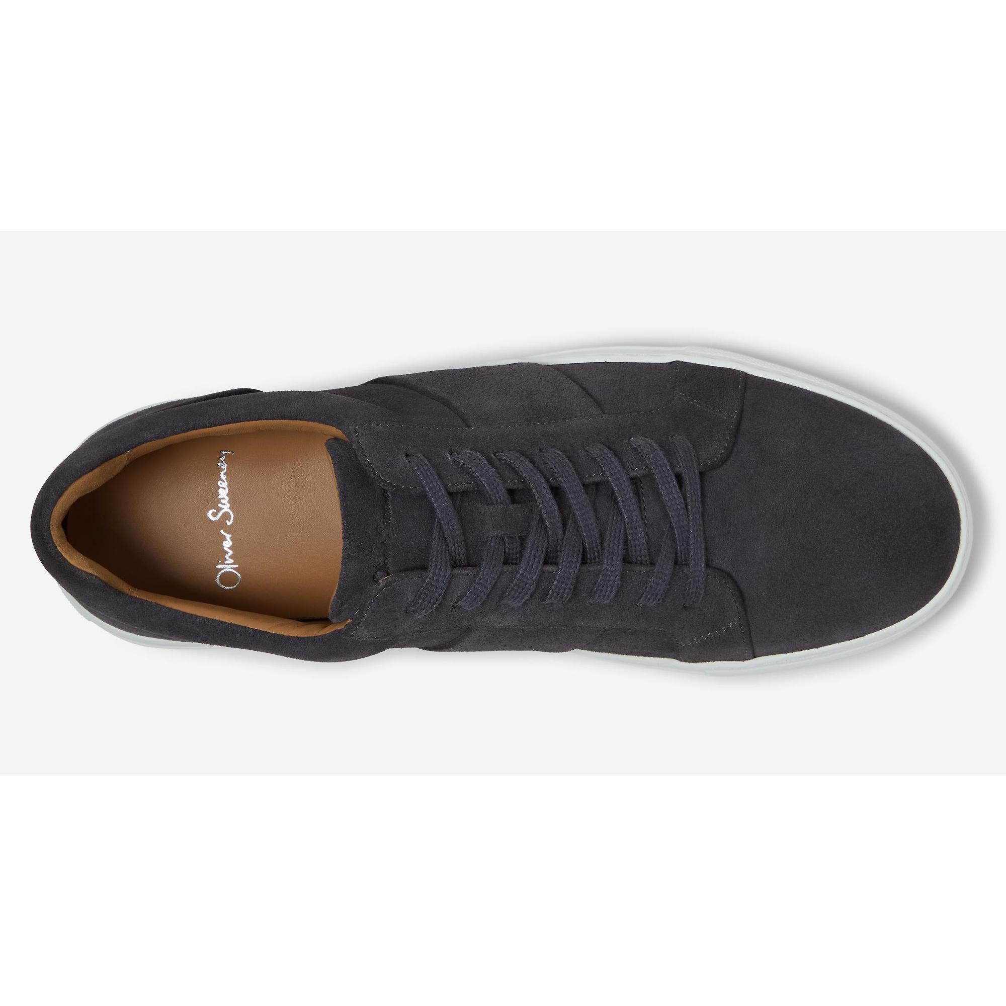 Product image 4 of 5 of Oliver Sweeney Men's Kendal Suede Cupsole Trainers - Slate
