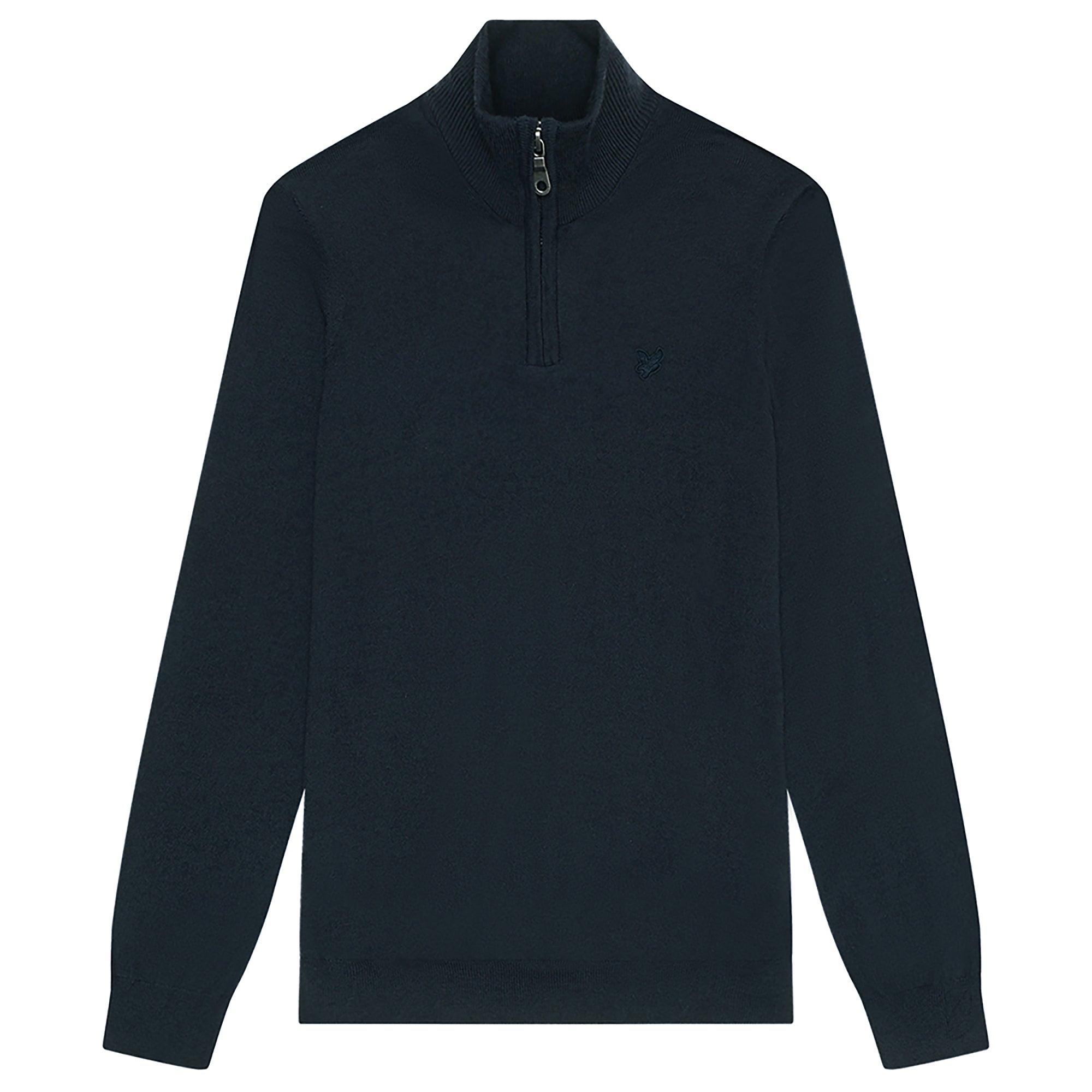 Product image 1 of 5 of Lyle & Scott Men's Merino Wool 1/4 Zip Jumper - Dark Navy