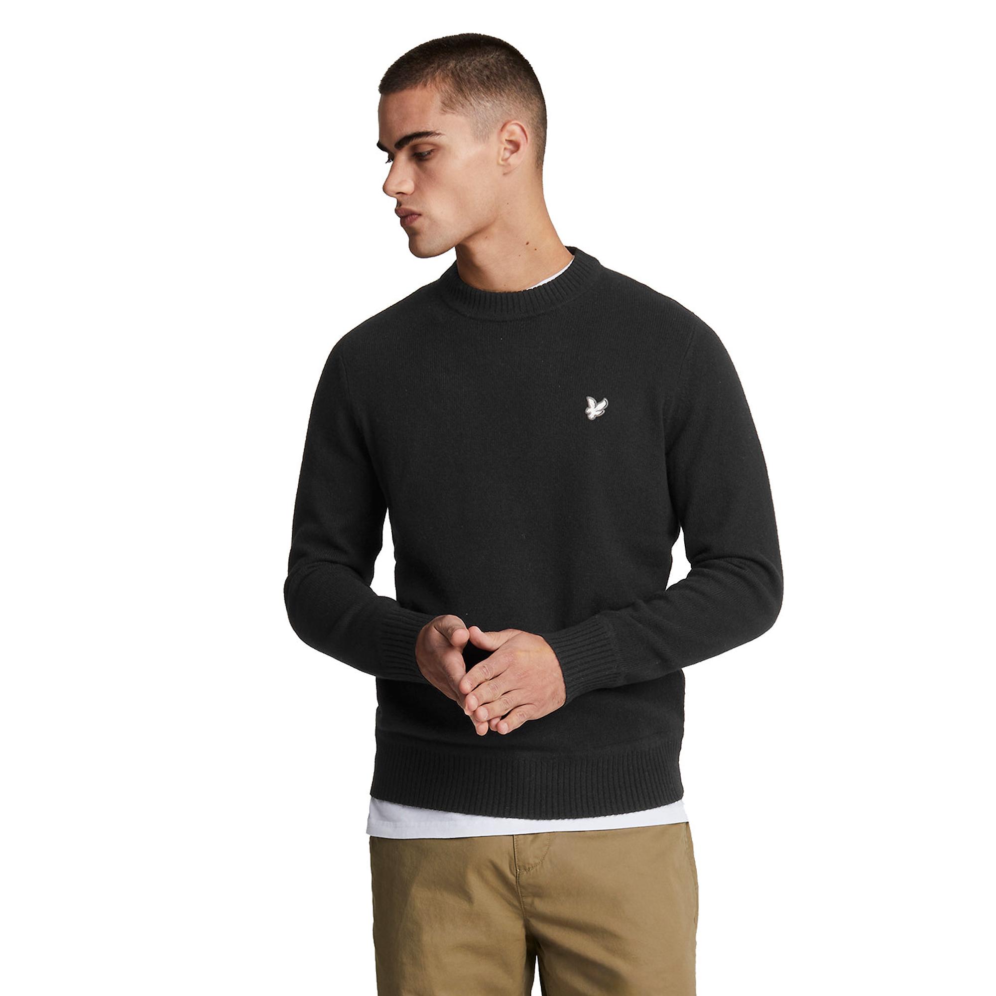 Product image 1 of 5 of Lyle & Scott Men's Premium Lambswool Crew Neck Jumper - Lacquer