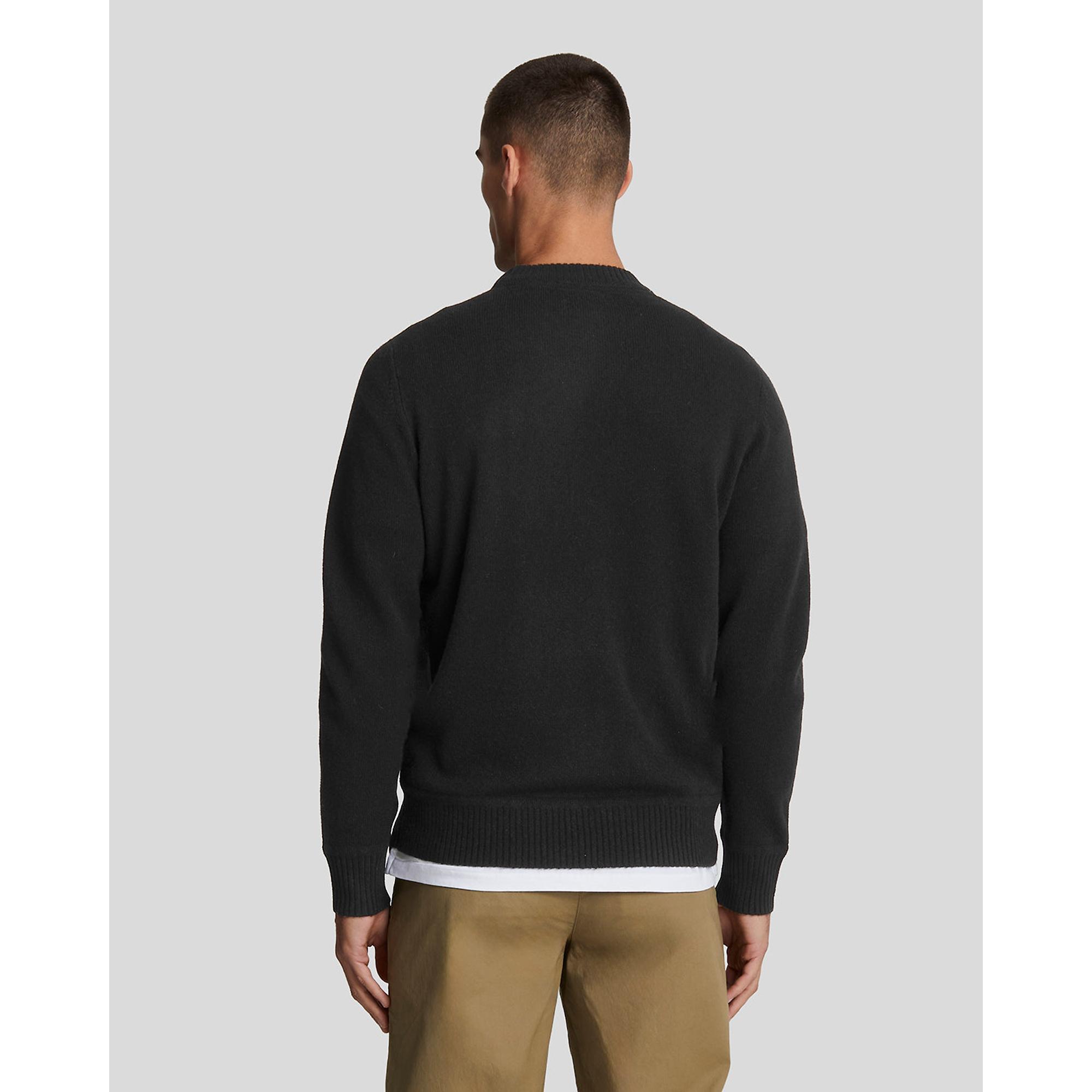 Product image 2 of 5 of Lyle & Scott Men's Premium Lambswool Crew Neck Jumper - Lacquer